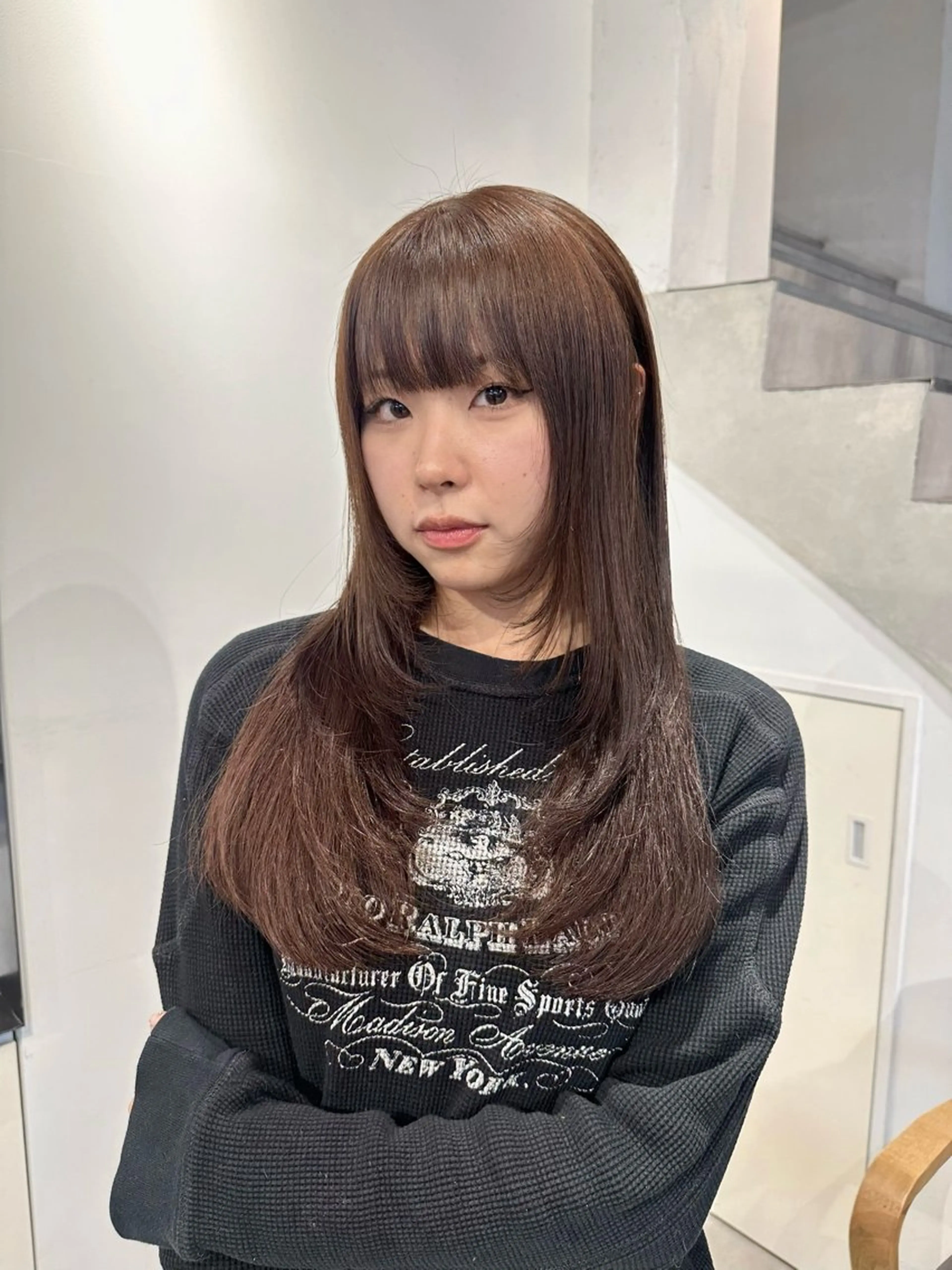 ロング ヘアカラー 🎀韓国レイヤー特化 🎀ベージュ/ミクのヘアスタイル