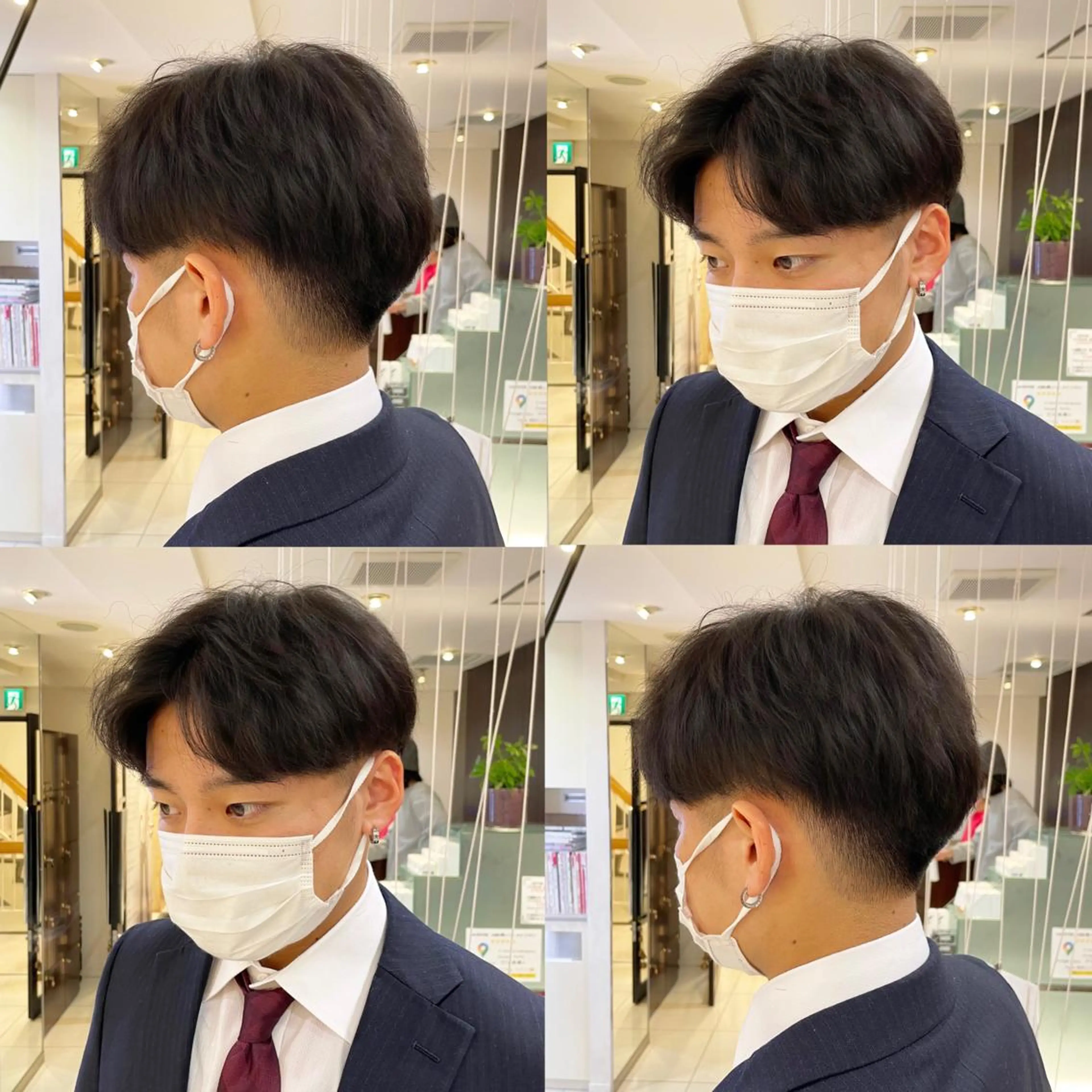 メンズ メンズ就活ヘア 刈り上げ HARUKI MINATO Japan SENDAI所属・🌈【透明感・韓国 ヘア】がっきー🌈のヘアスタイル