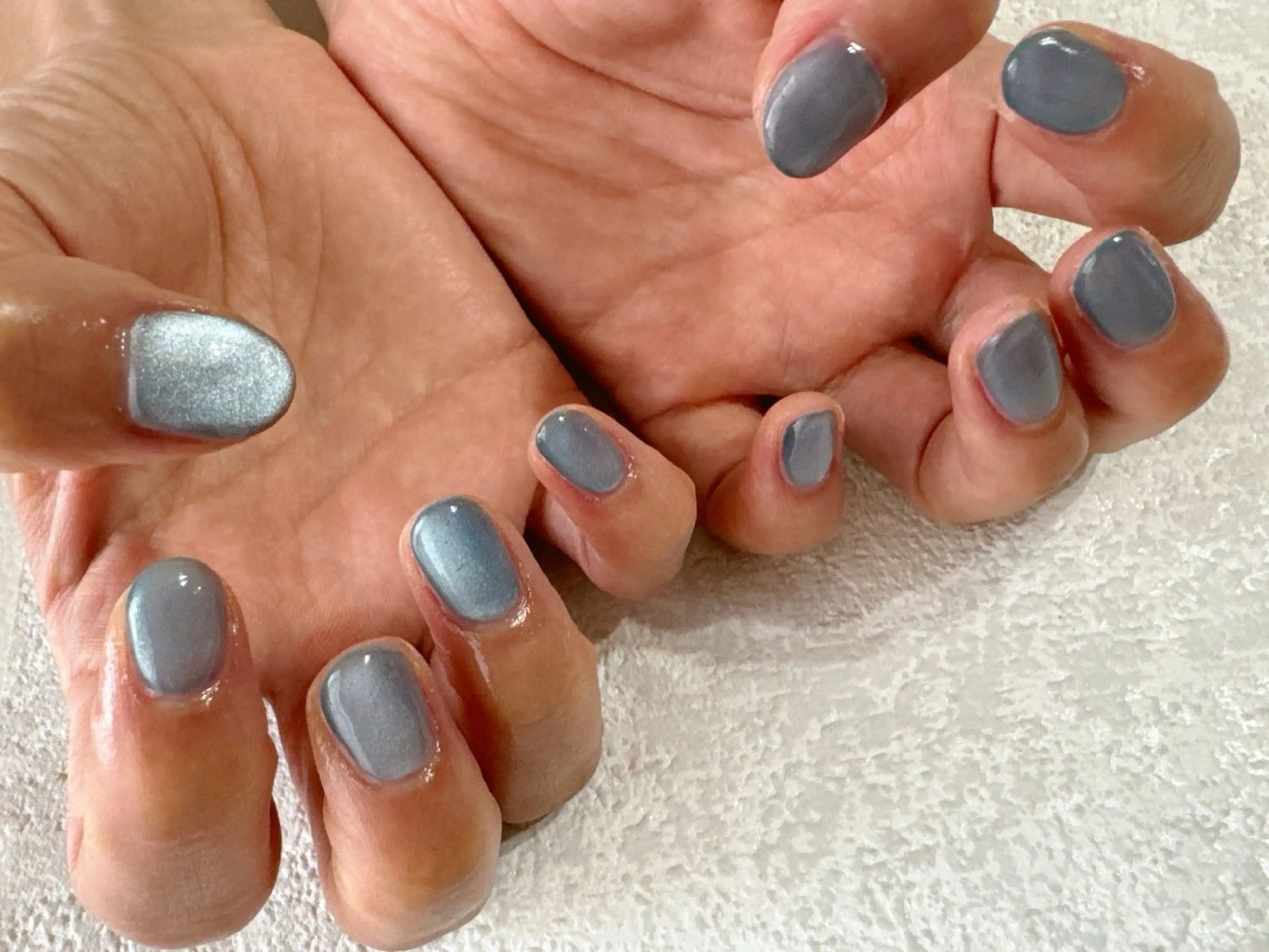 ネイル オーロラネイル フットネイル フレンチネイル ジェルネイル 韓国ネイル kikinail 溝の口のネイルデザイン