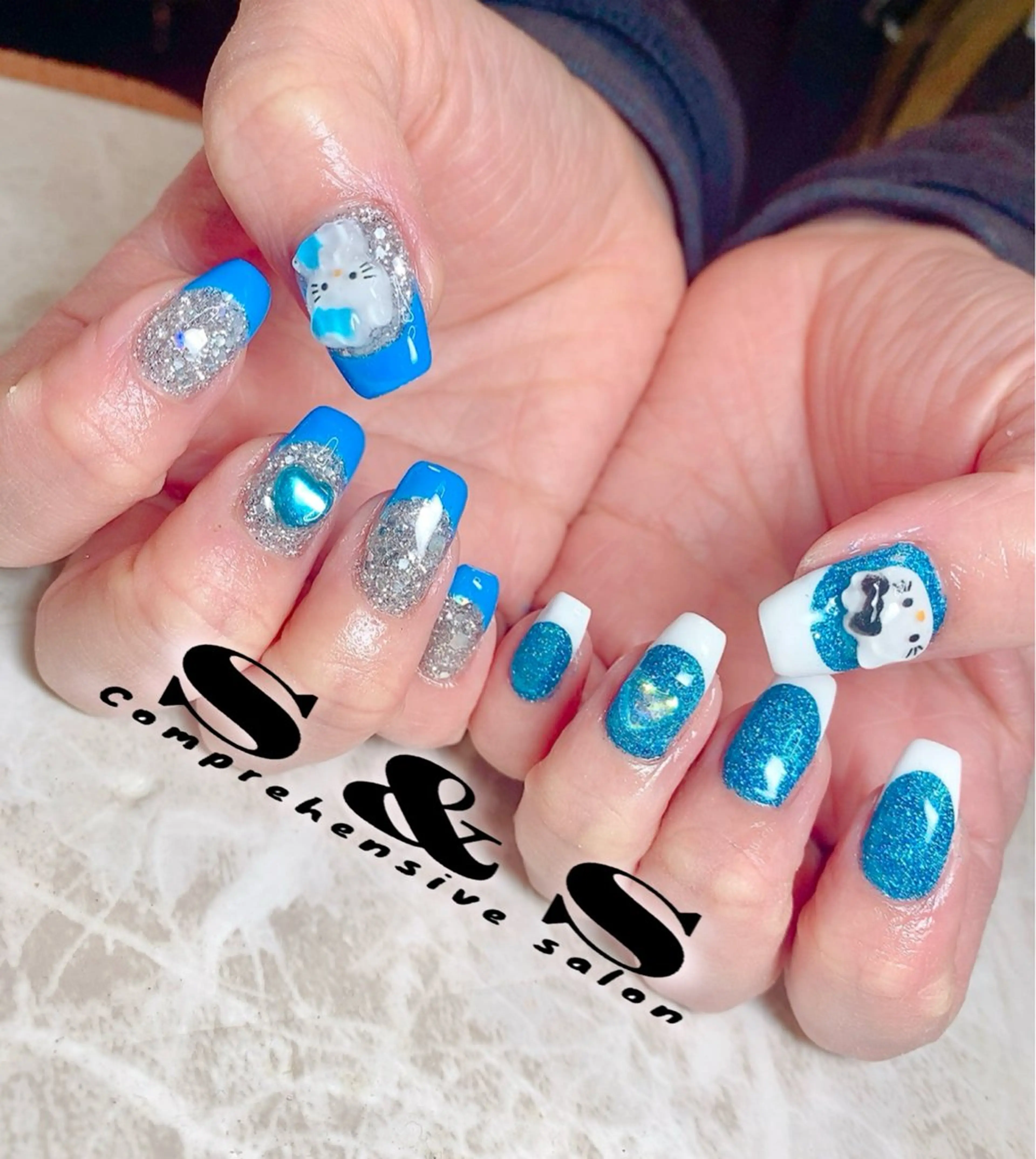 ネイル 長さ出し メンズネイル 持ち込み スカルプネイル S&S 村田小百合のネイルデザイン