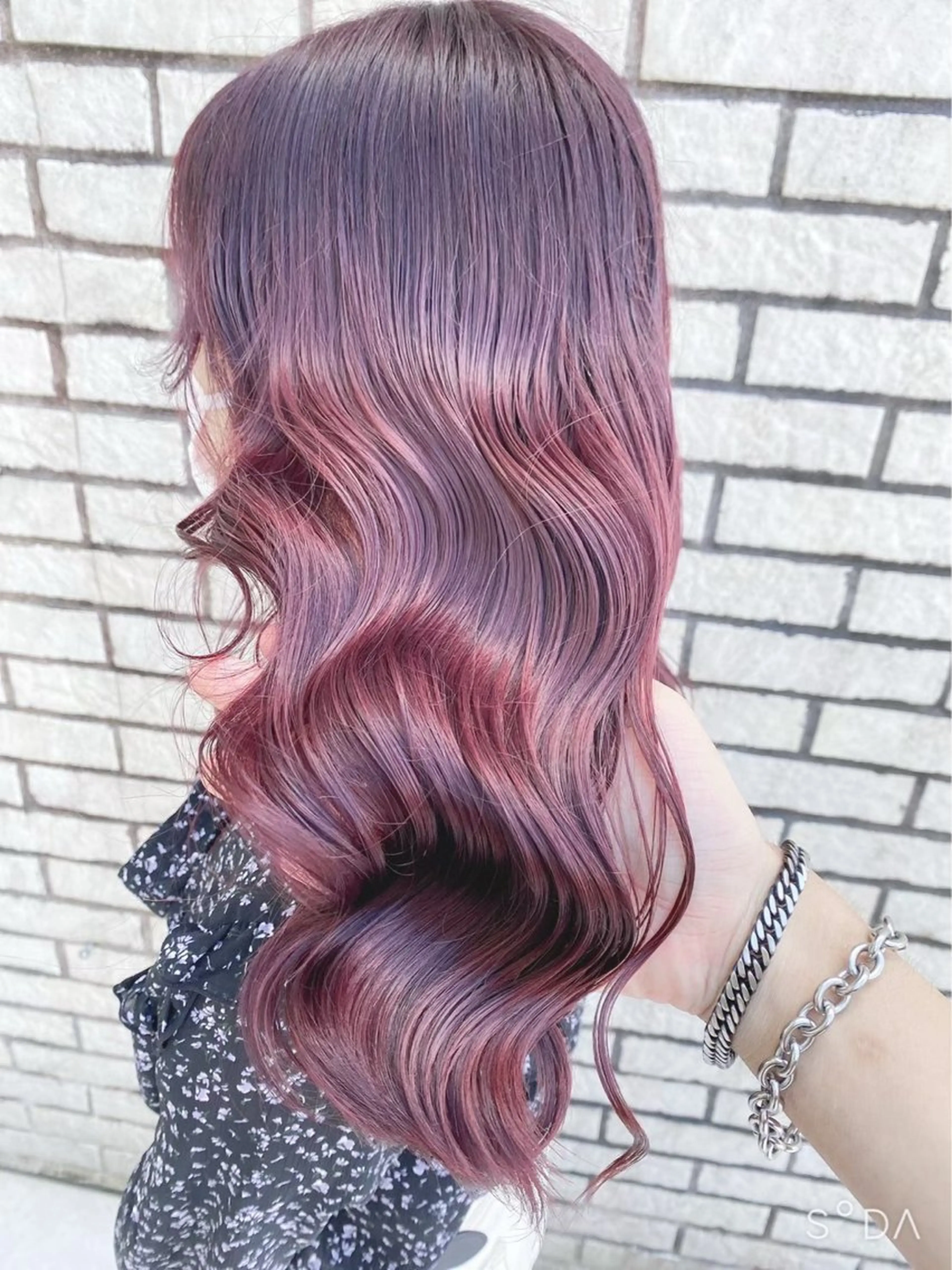 セミロング カラー ヘアカラー トリートメント 🥀ダブルカラー/ 艶カラー🥀ユイキのヘアスタイル