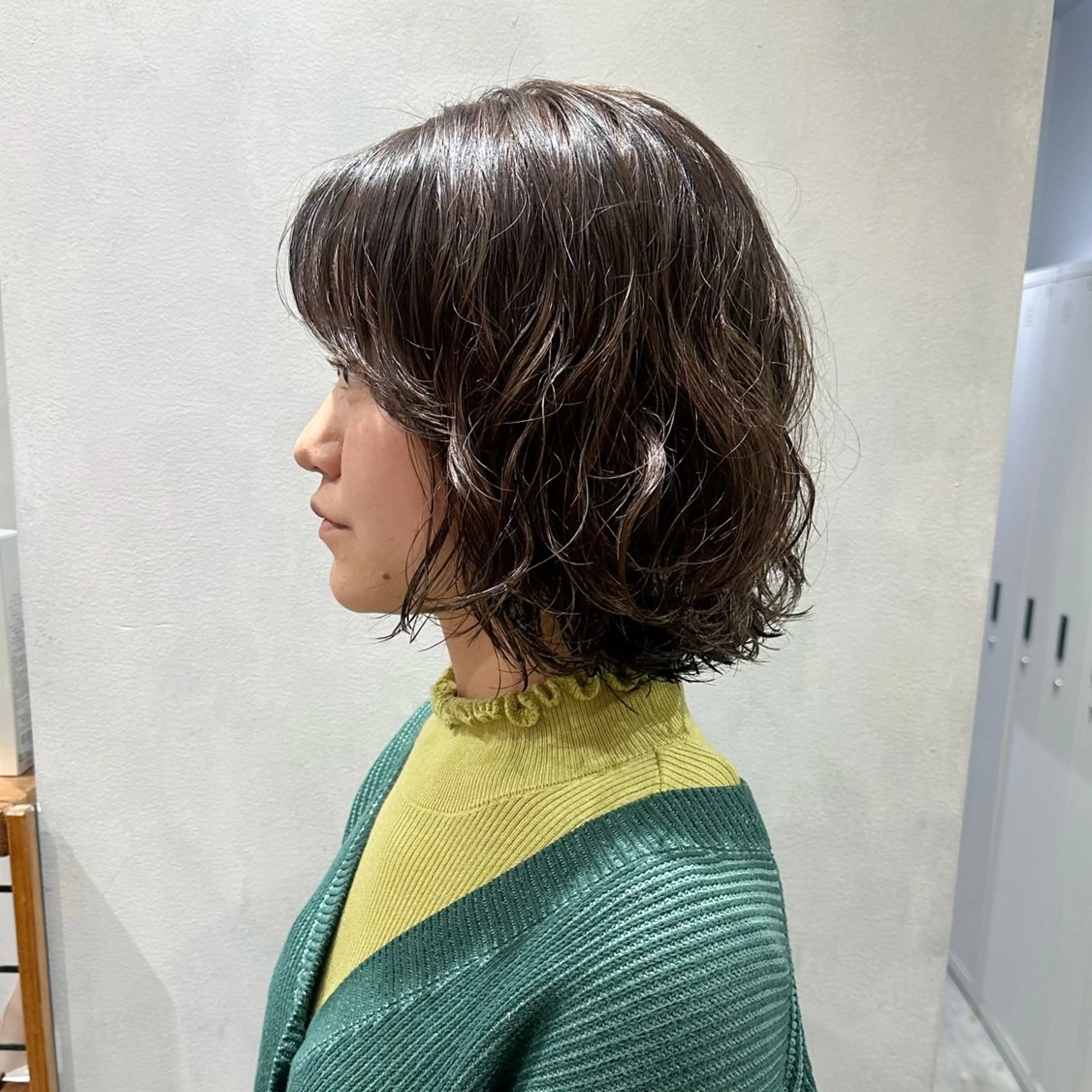 ショート ボブ パーマ 🫧もも🫧 ／メンズ〜レディースのヘアスタイル