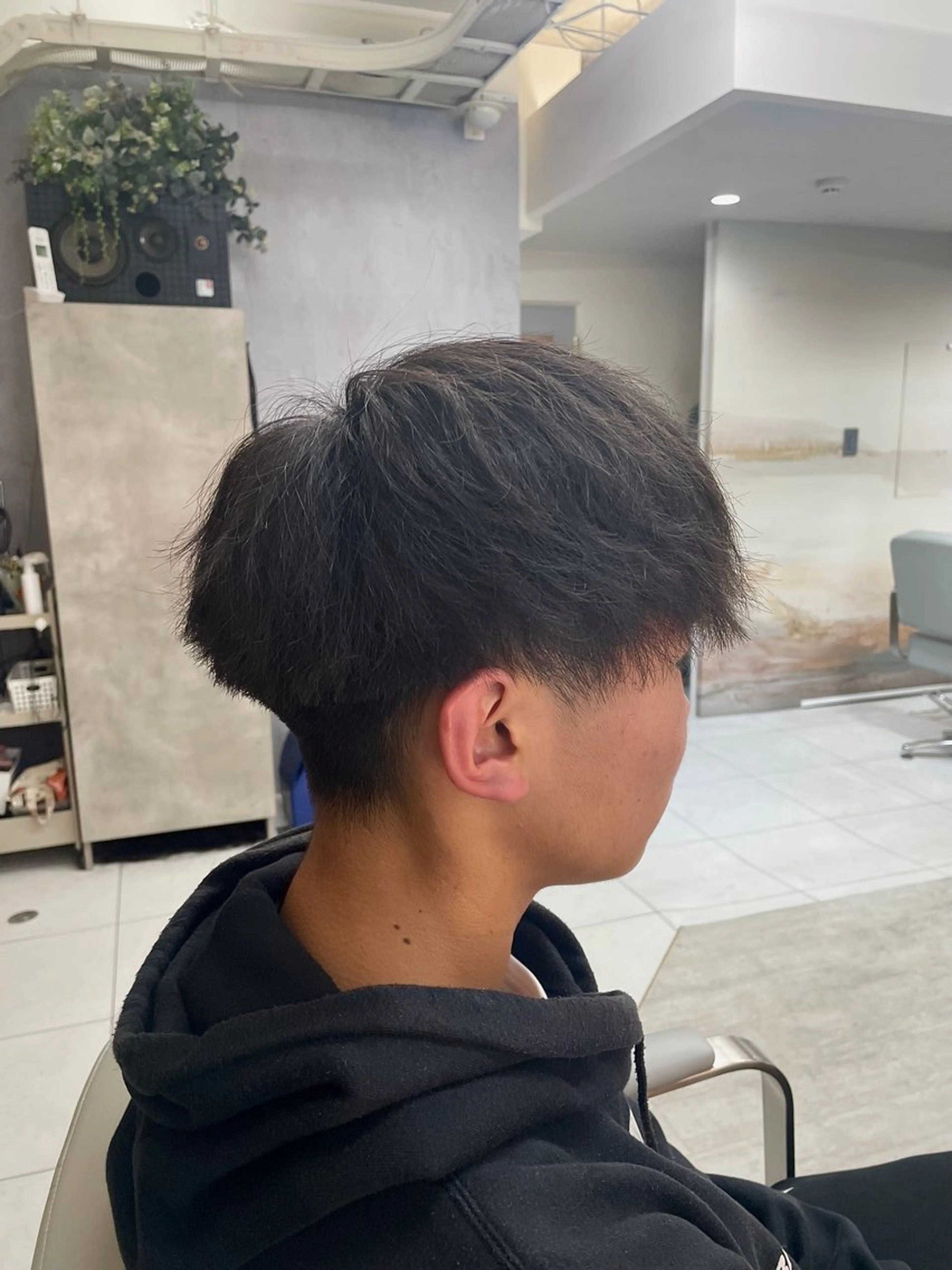 パーマ メンズ カット パーマ Nest千葉颯 パーマモデル募集のヘアスタイル