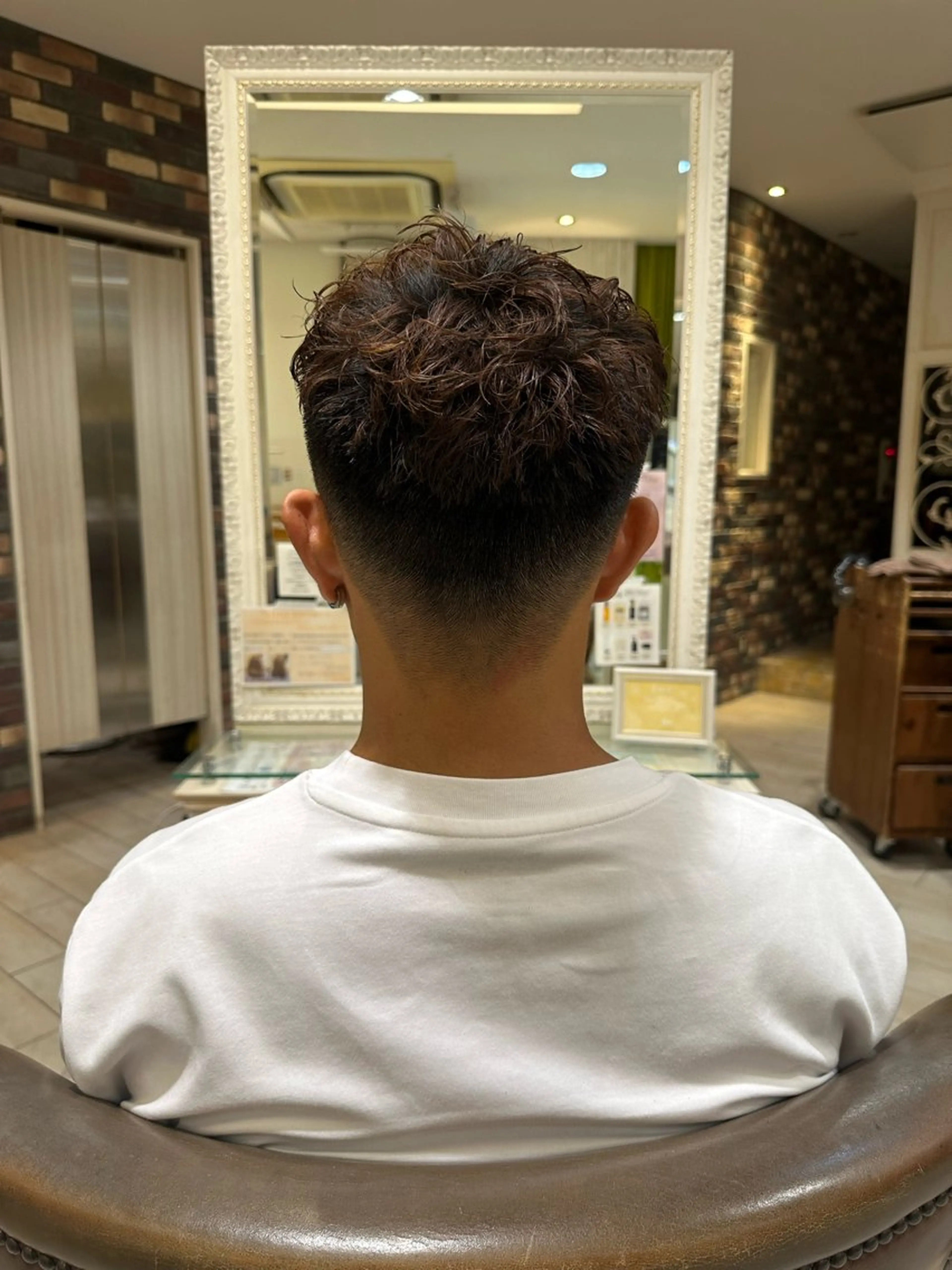 パーマ メンズ カット パーマ 増渕 駿介のヘアスタイル