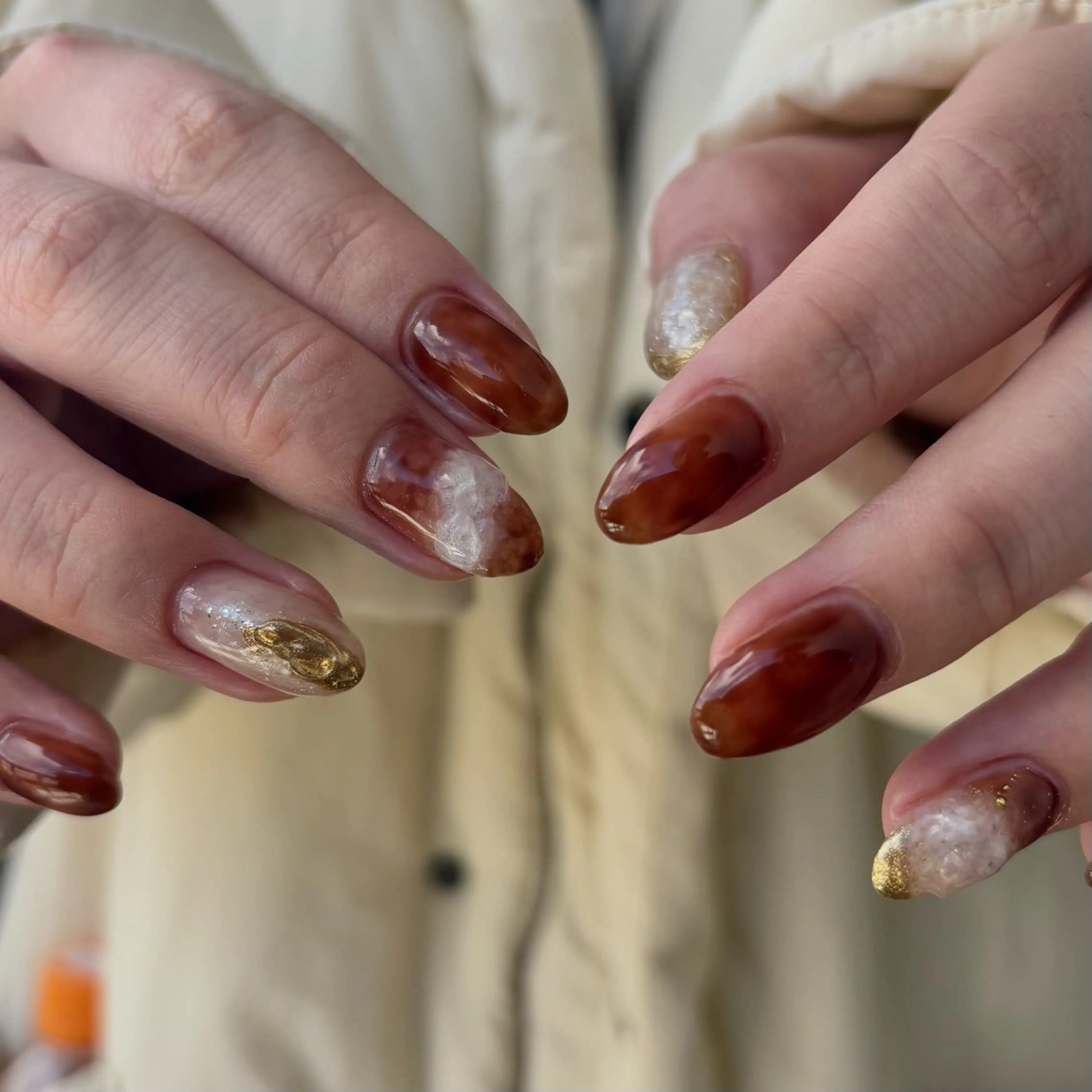 ネイル ハンドネイル カメレオン京橋🌻 草葉由佳のネイルデザイン