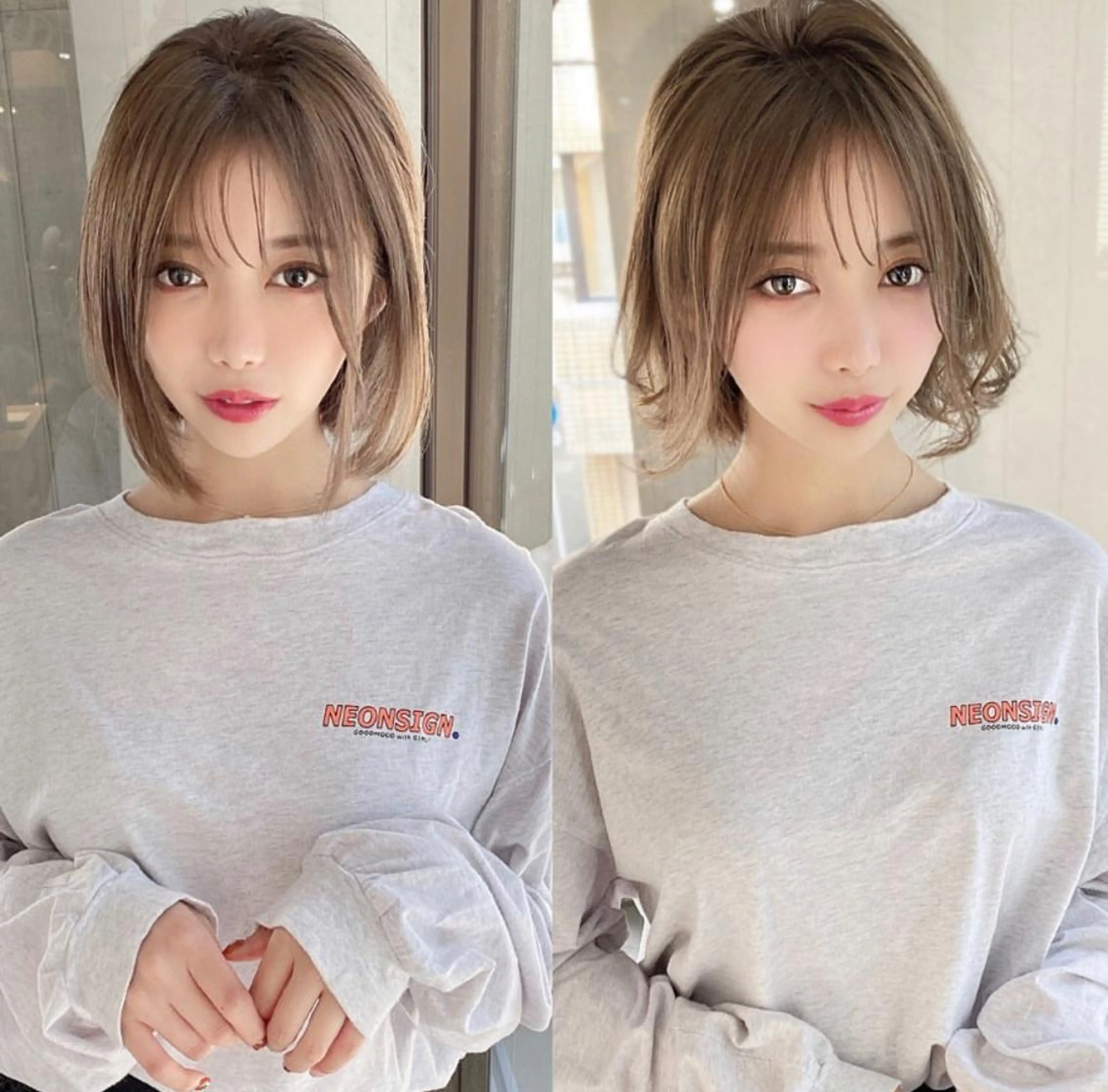 ✂️オススメ✂️ 前髪カット+透明感カラー(高濃度炭酸ケア&アルカリ除去付)の写真