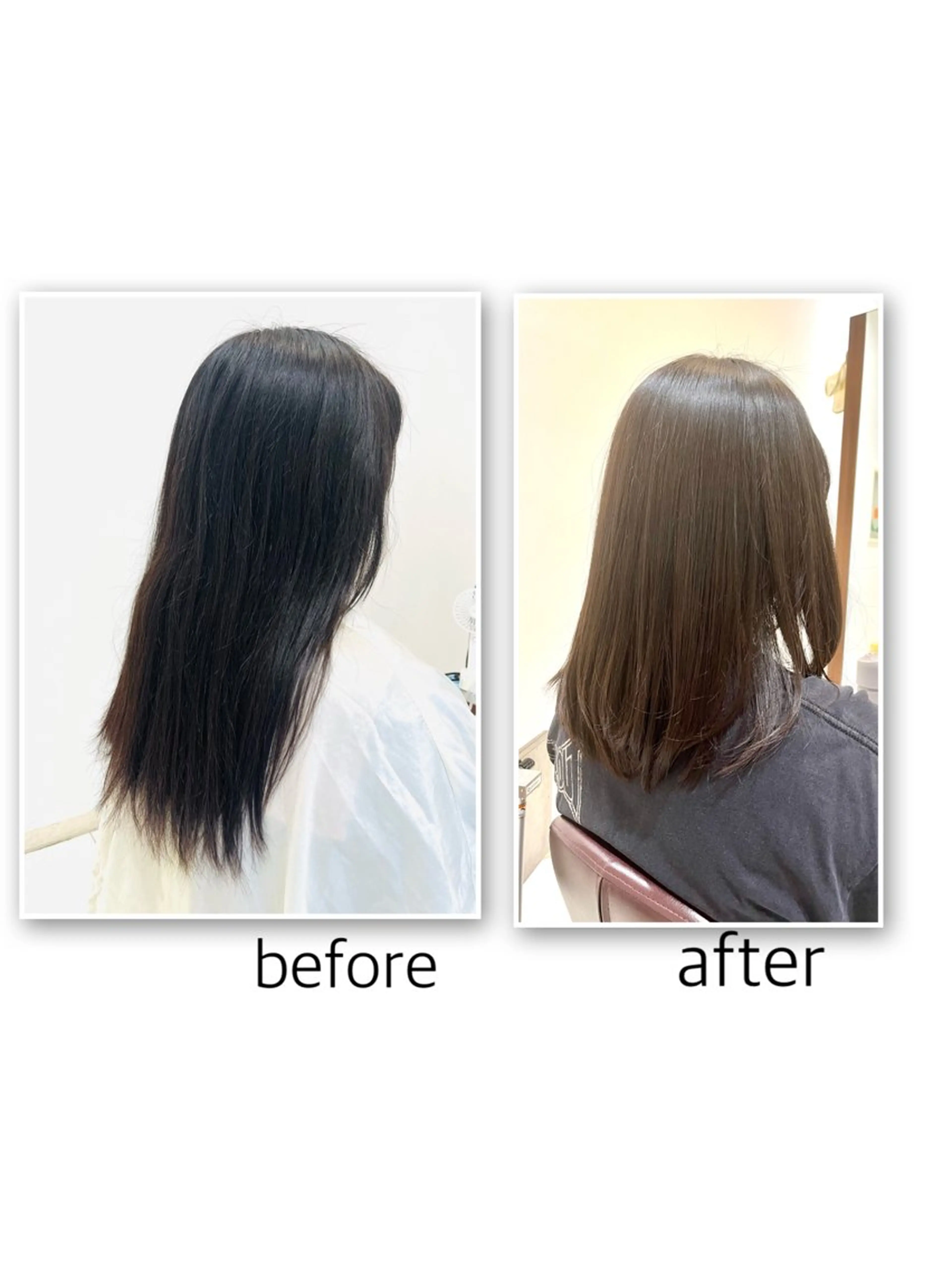 セミロング レイヤーカット 酸性ストレート ツヅキ マスミのヘアスタイル