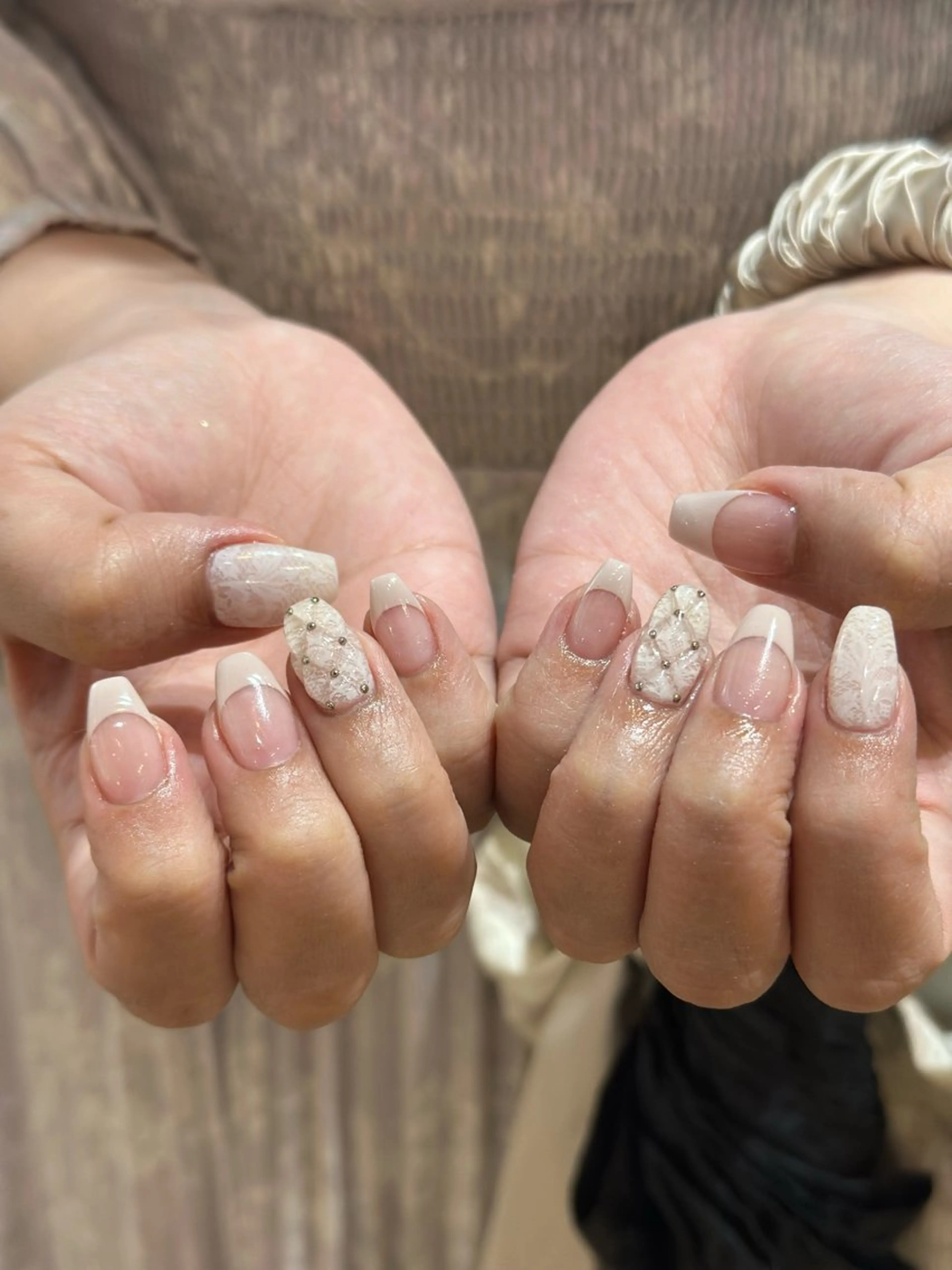 ネイル レース 持ち込み ハンドネイル 松永 稚奈のネイルデザイン