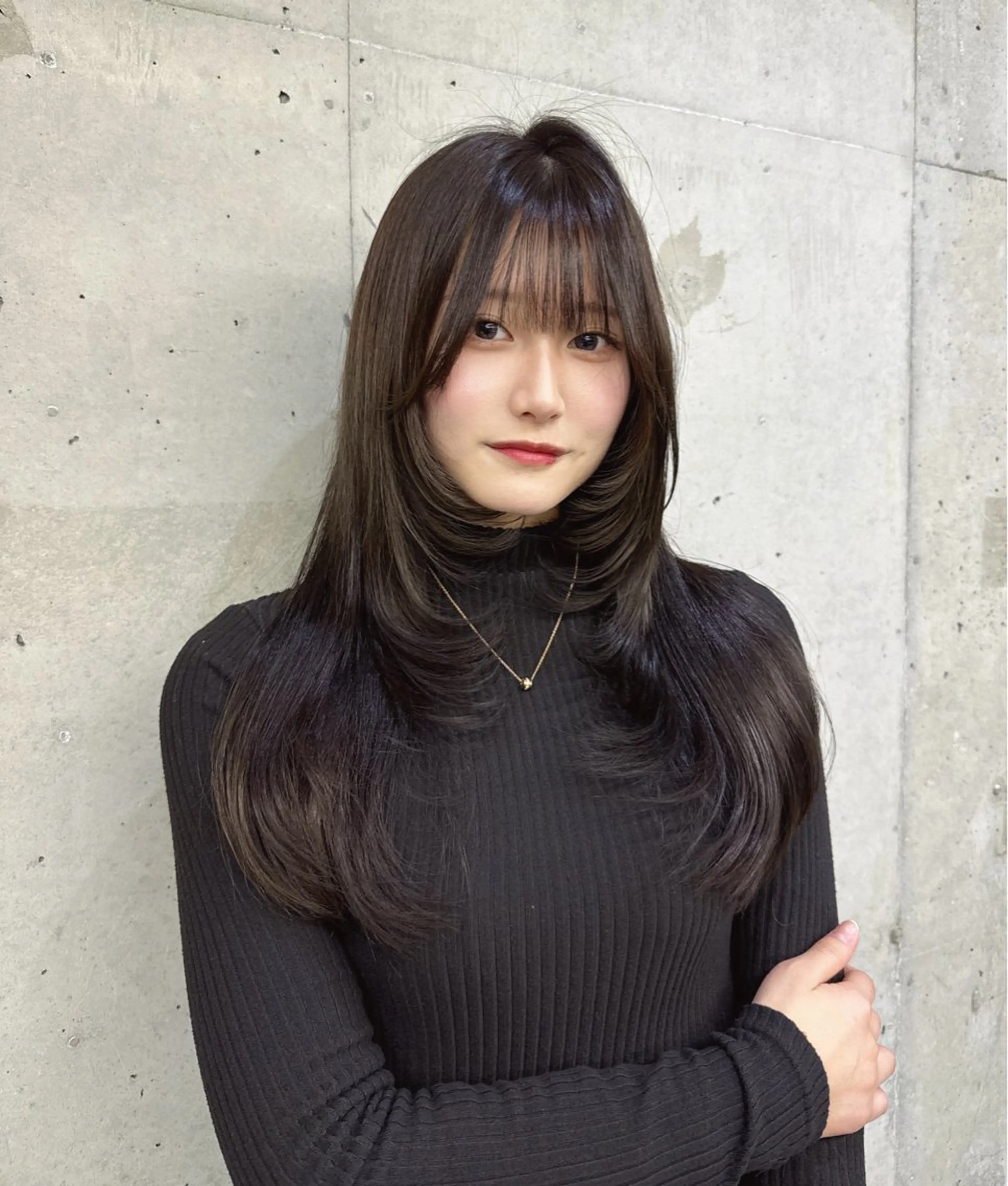 ロング カット ヘアカラー トリートメント Hinane ‪❤︎‬のヘアスタイル