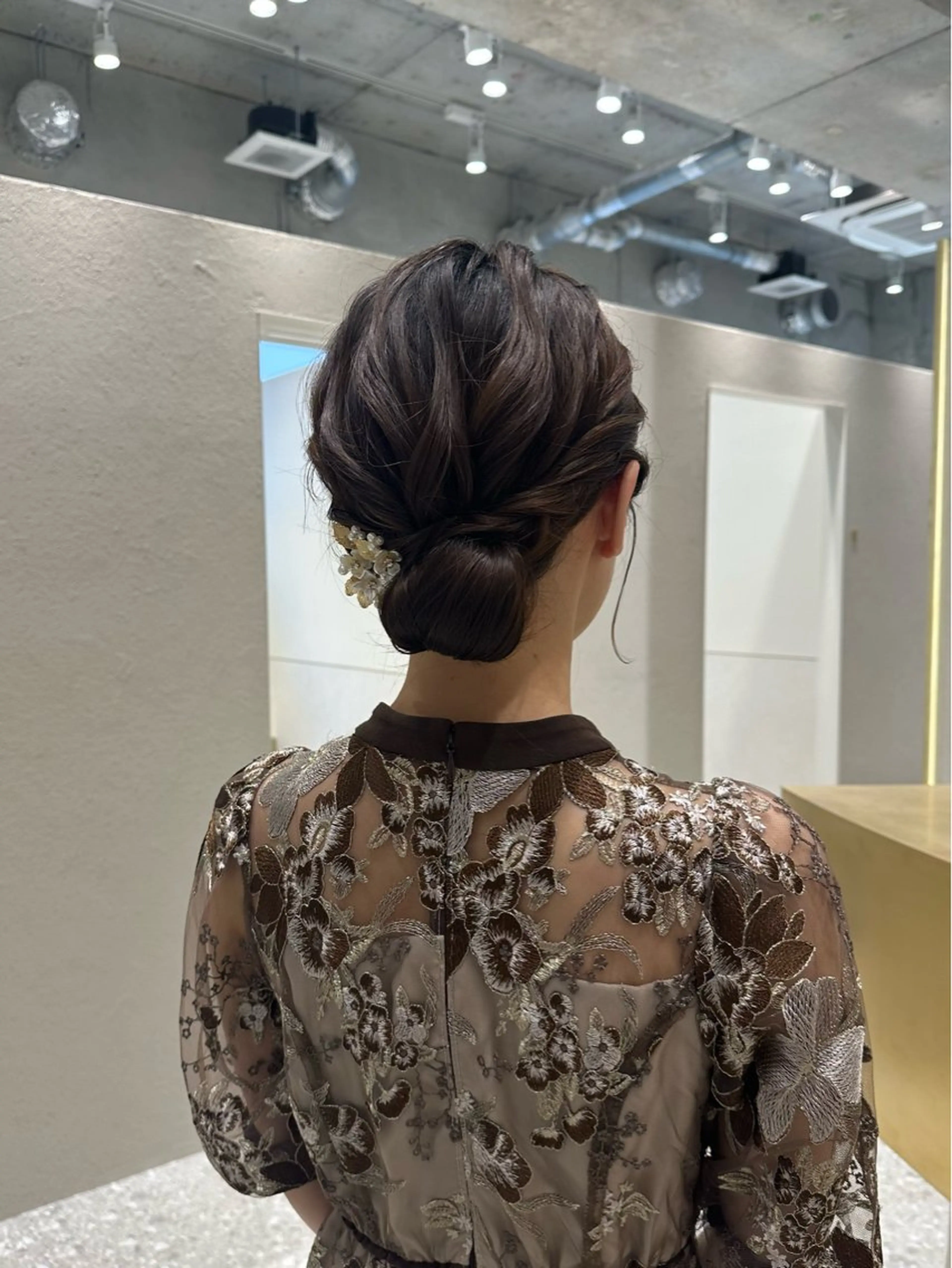 ミディアム ヘアアレンジ ヘアセット 銀座/ヘアセット/ 島村美帆のヘアスタイル