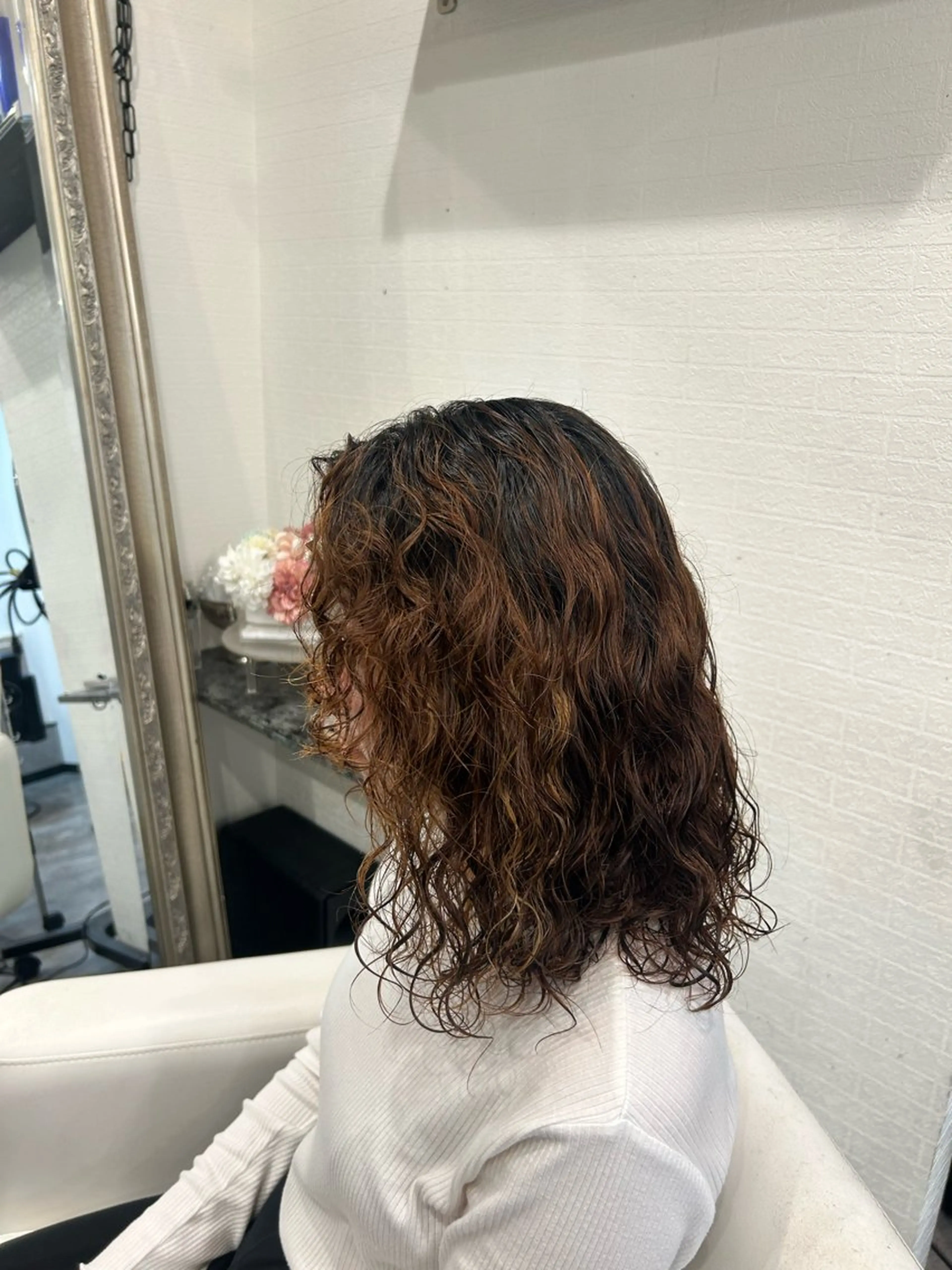 ミディアム パーマ Leopard hairsalon所属・☆*:.｡ みさ🐆🌿･:*のヘアスタイル