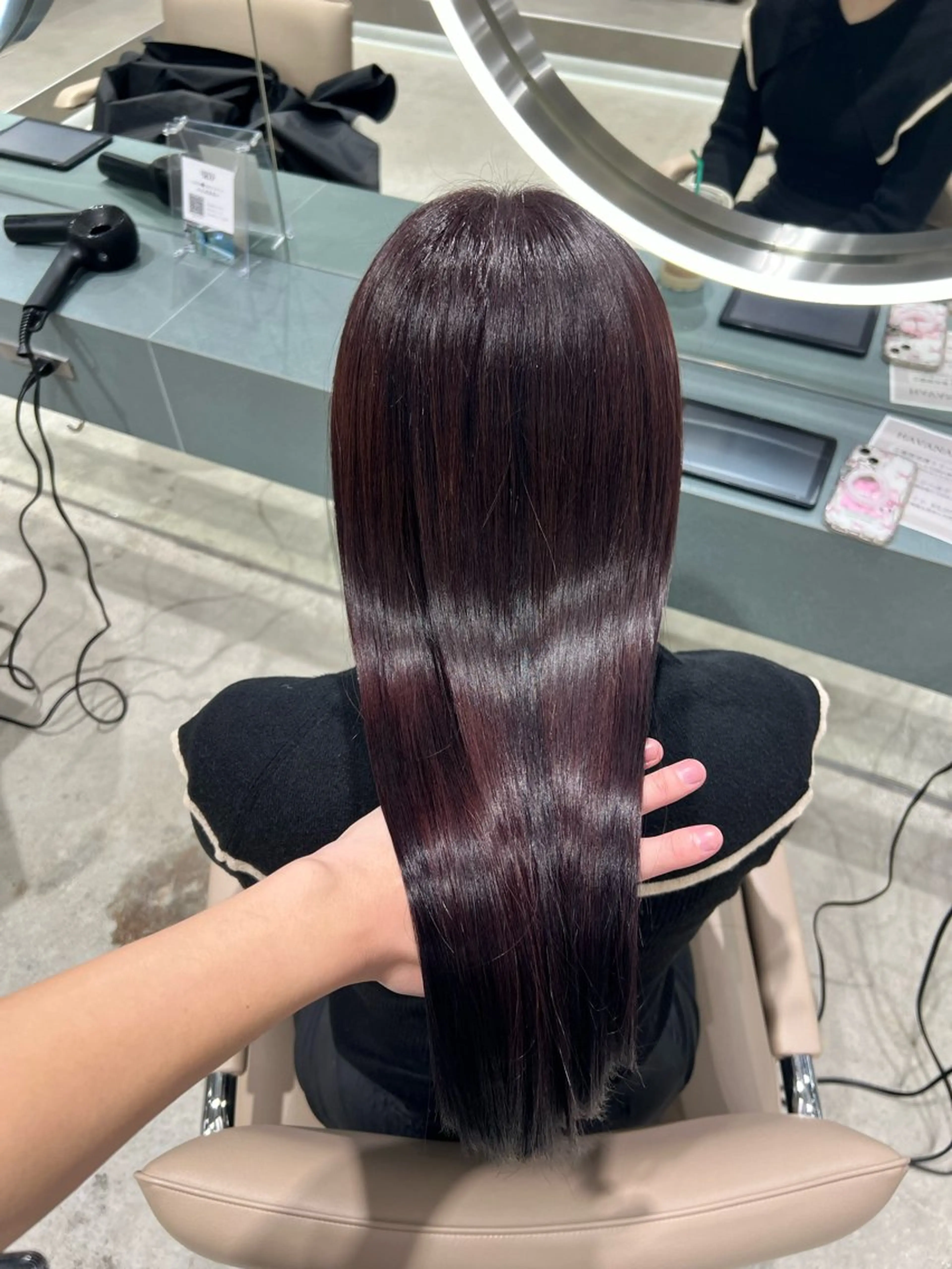 ミディアム カラー ✨髪質改善 縮毛矯正 艶髪 立川 コウキ✨のヘアスタイル