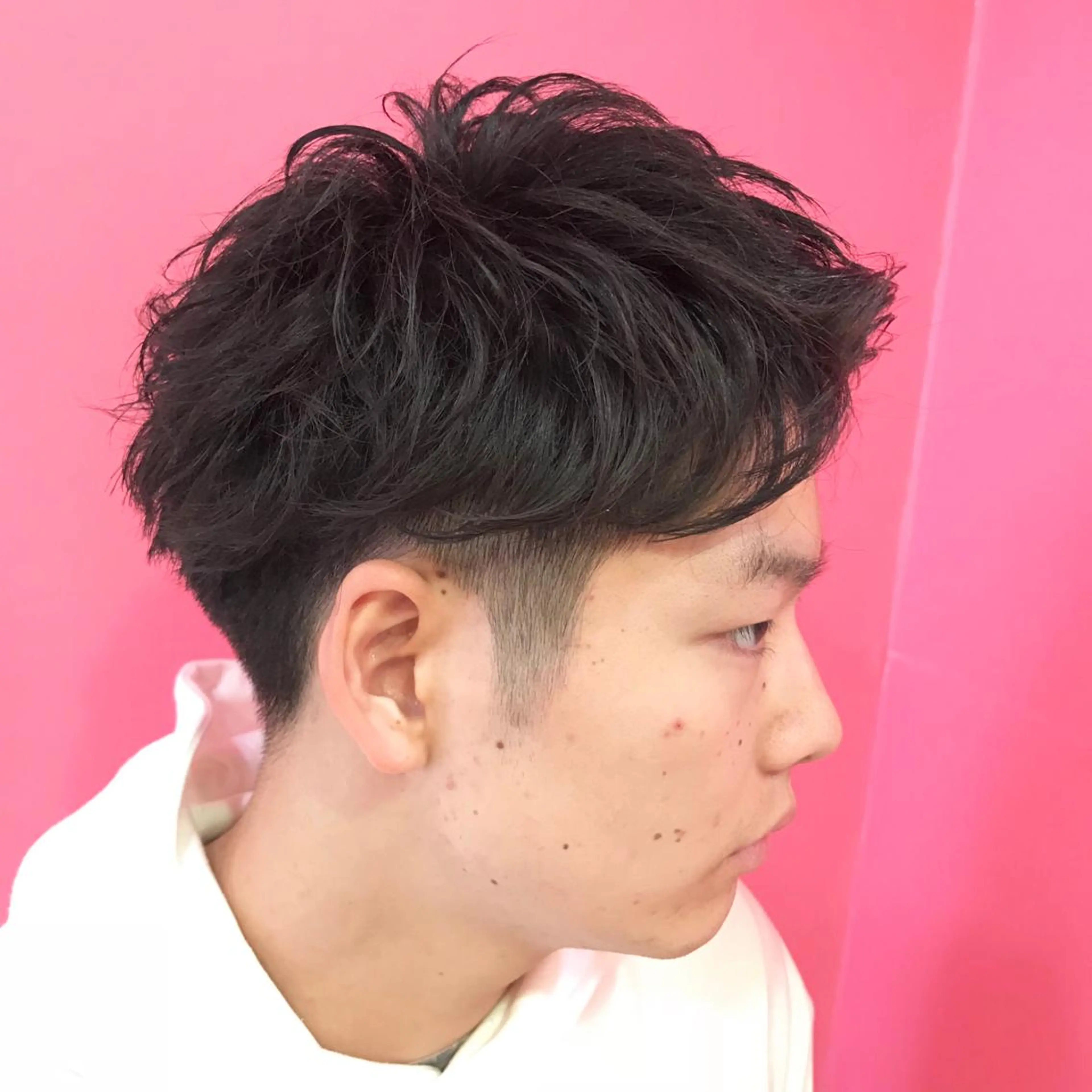 ショート メンズ アップバング ショートヘア カット Vir by browのヘアスタイル