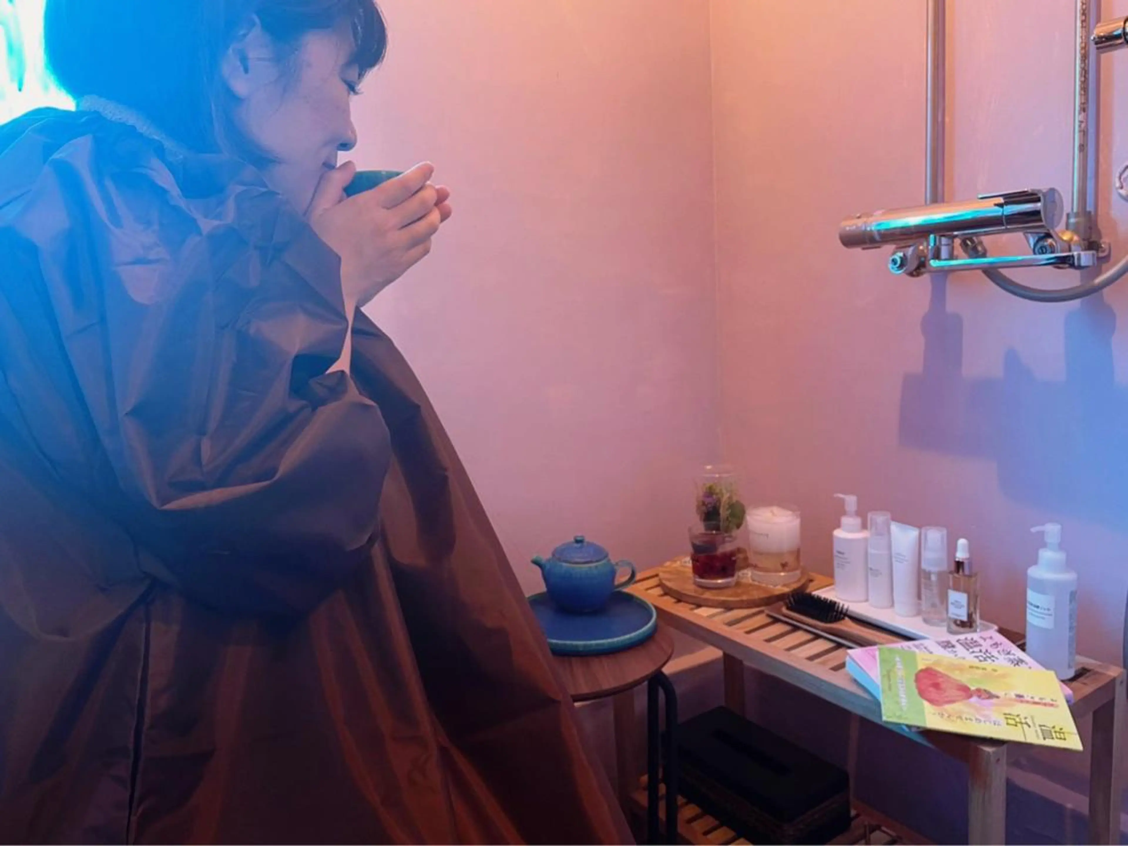 よもぎ蒸しの写真