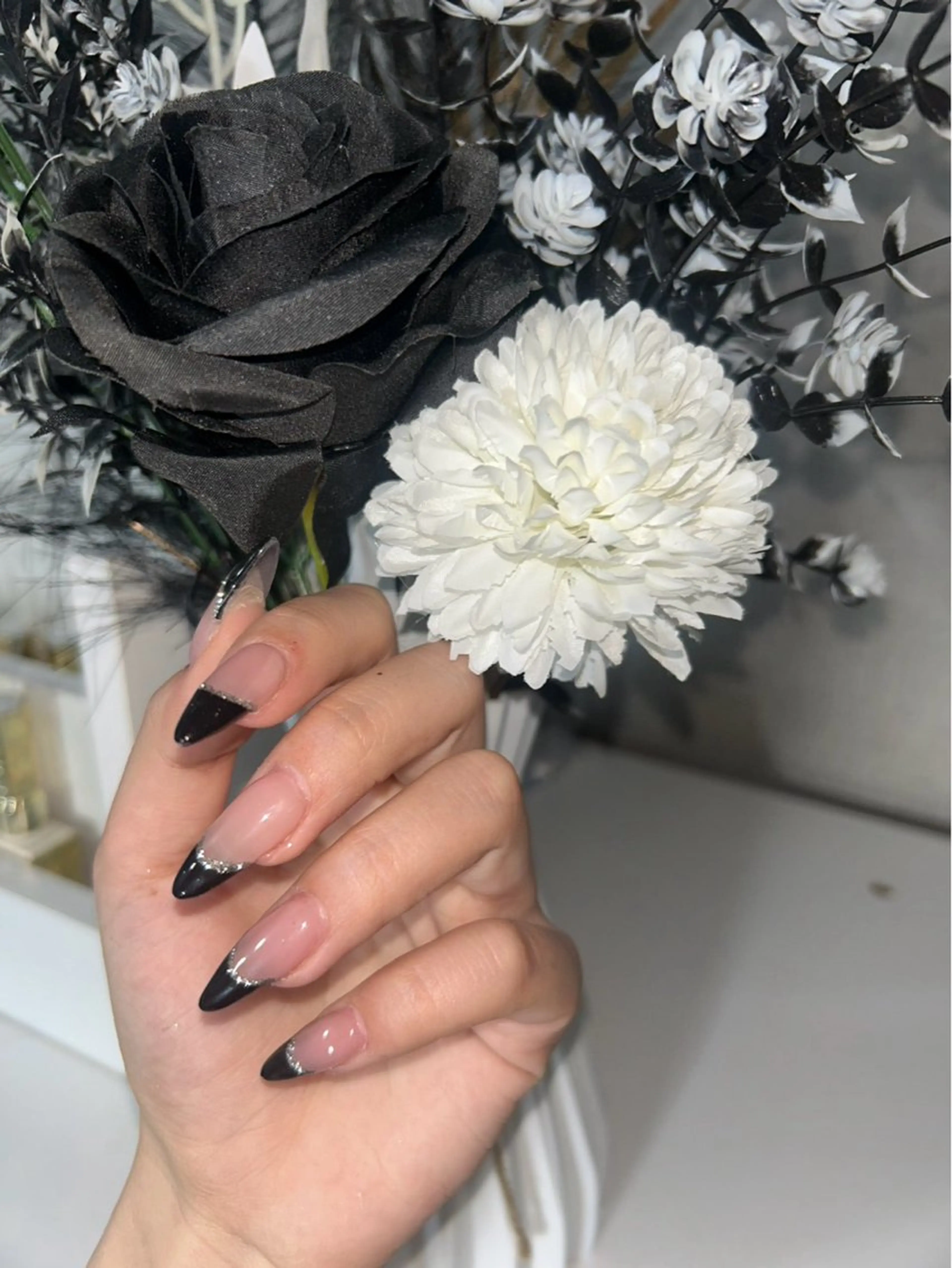 ネイル フレンチネイル 韓国ネイル ワンホンネイル Spadenail所属・Spade nailのネイルデザイン