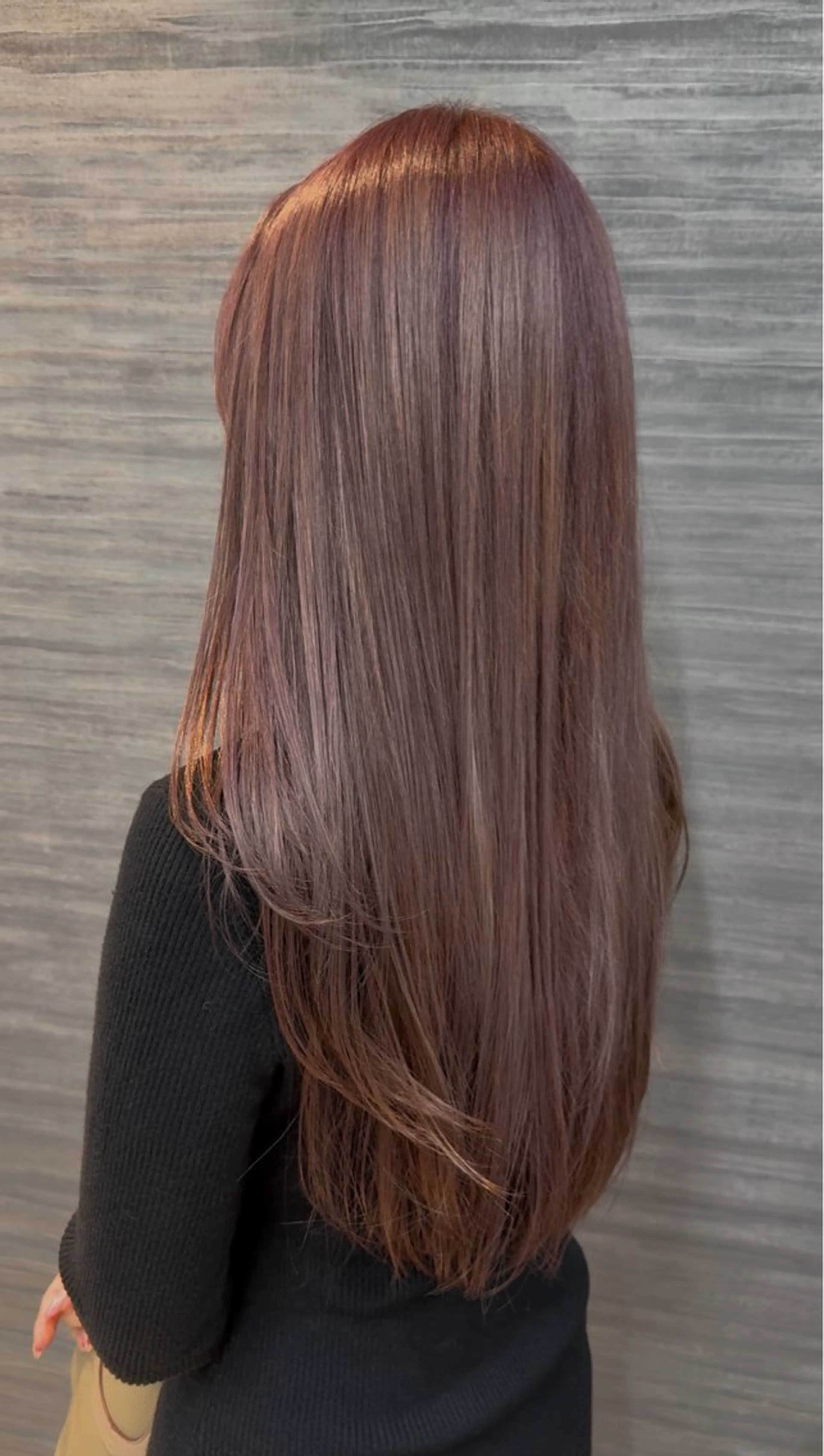 ロング カラー ブリーチ ダブルカラー ブリーチなしカラー 梨ア .のヘアスタイル