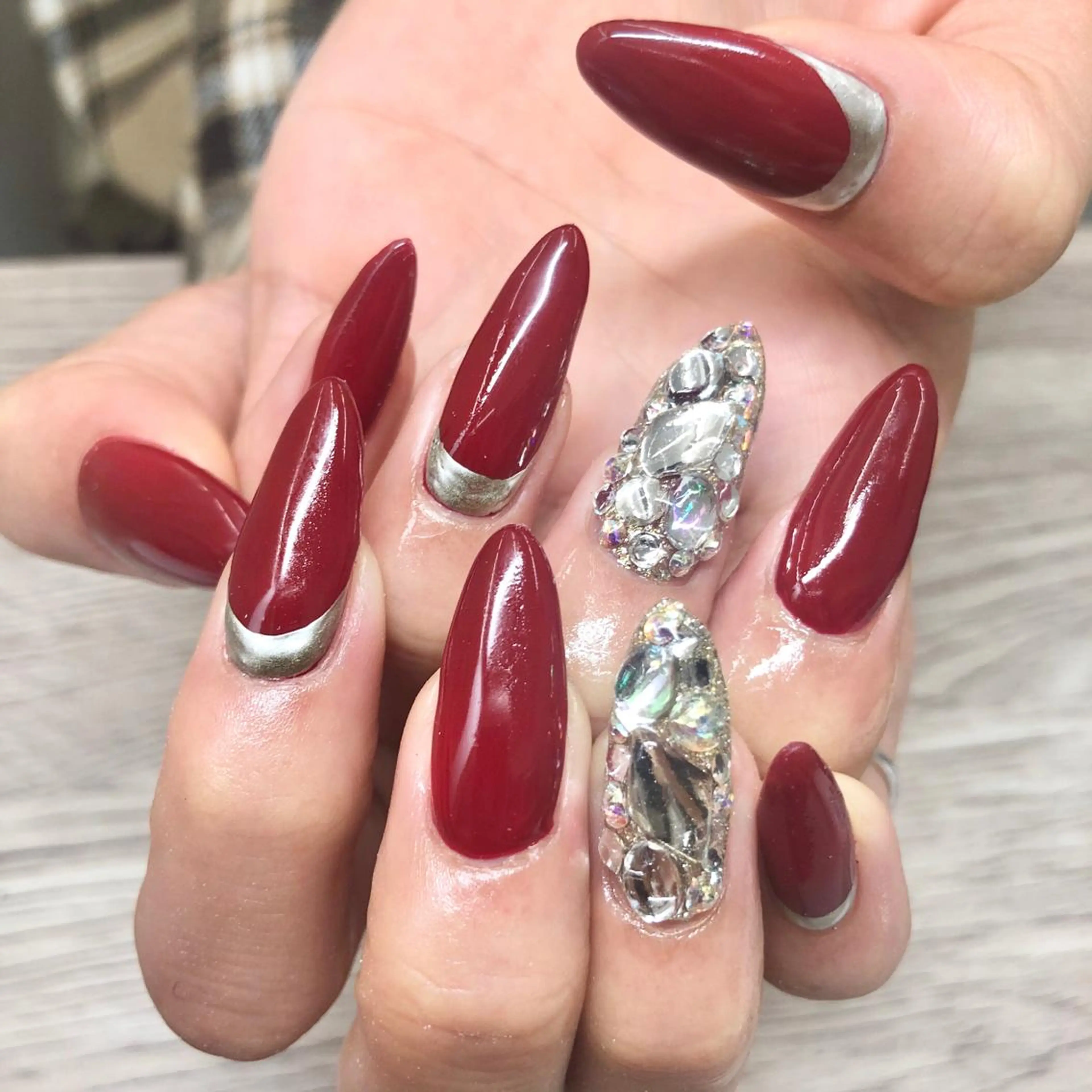 ネイル ボルドー 🎀AYAKO 🎀中韓ネイルのネイルデザイン