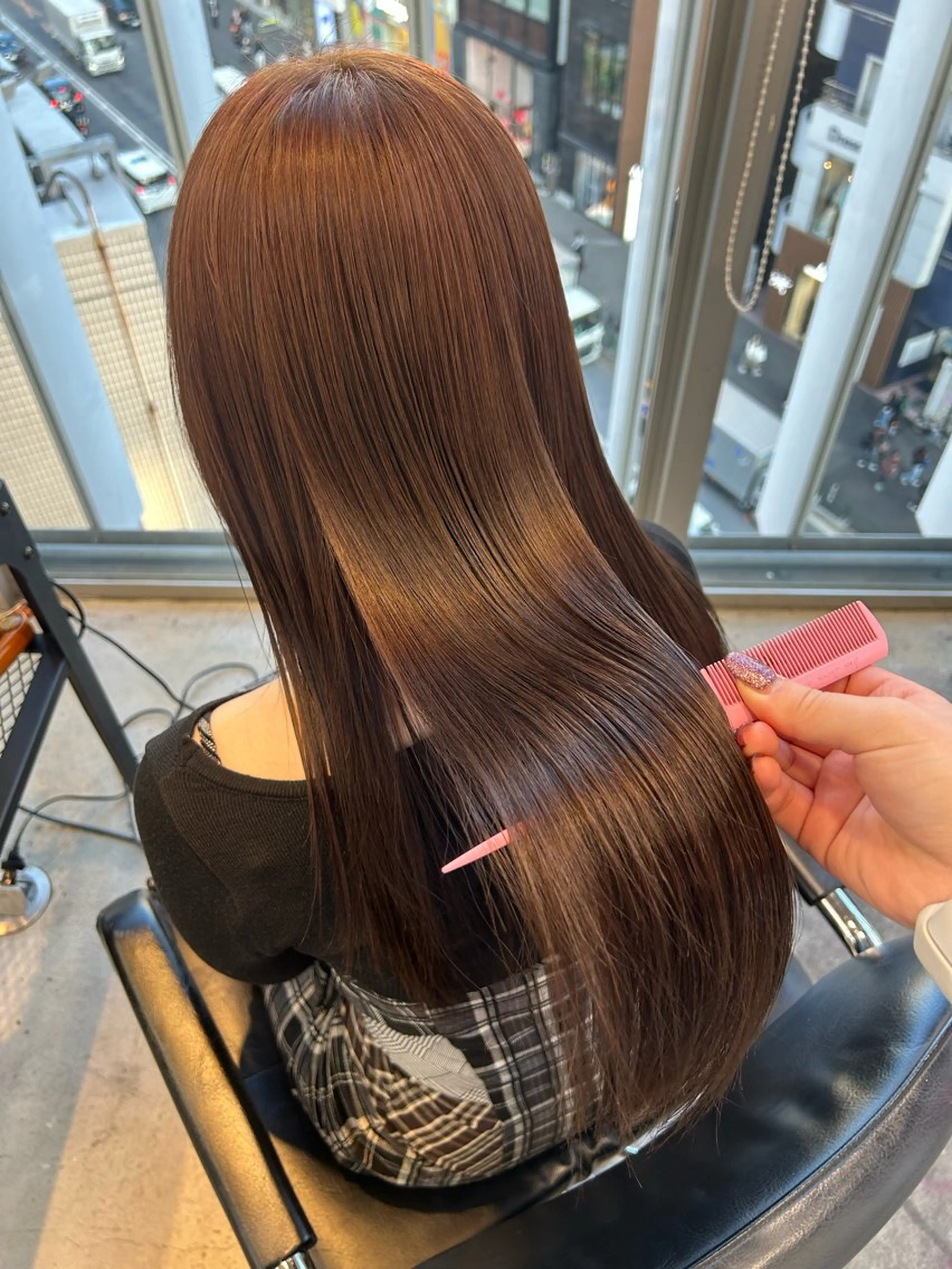 ロング カラー ヘアアレンジ ヘアカラー 🎀艶ハイトーン モテ髪🎀さや💜のヘアスタイル