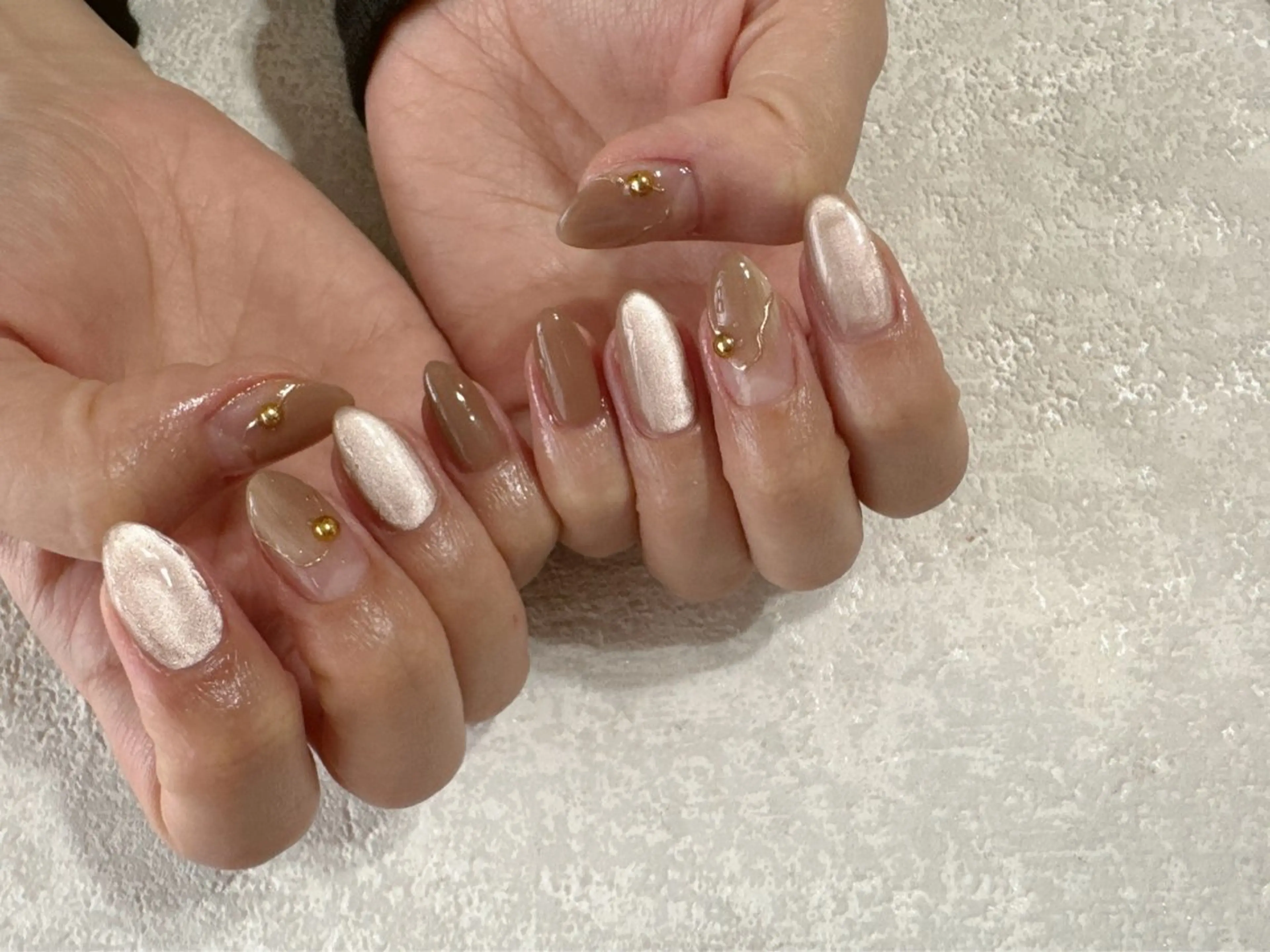 ネイル オーロラネイル フットネイル フレンチネイル ジェルネイル 韓国ネイル ハンドネイル kikinail 溝の口のネイルデザイン