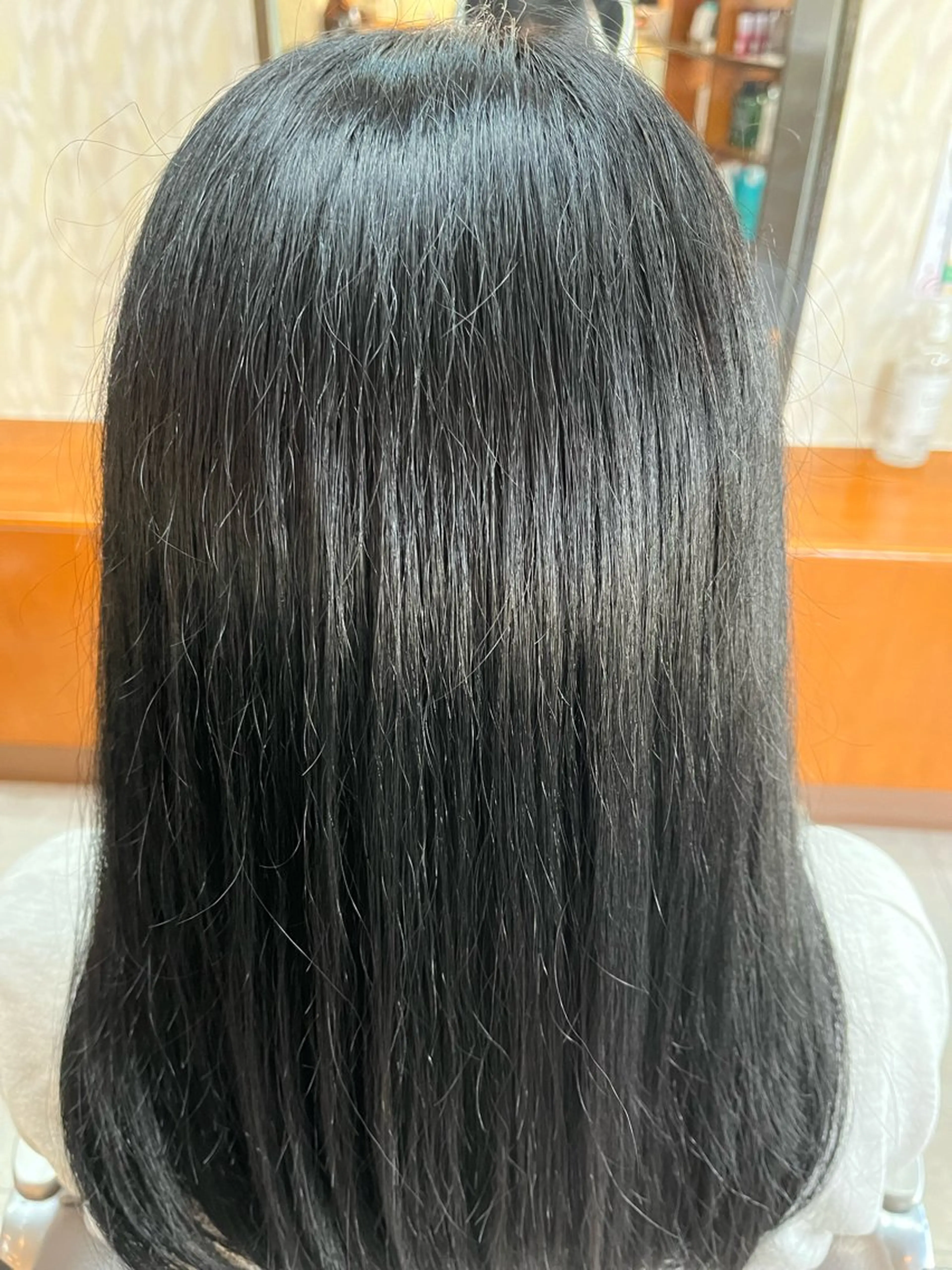 セミロング カラー 熊谷 はつなのヘアスタイル