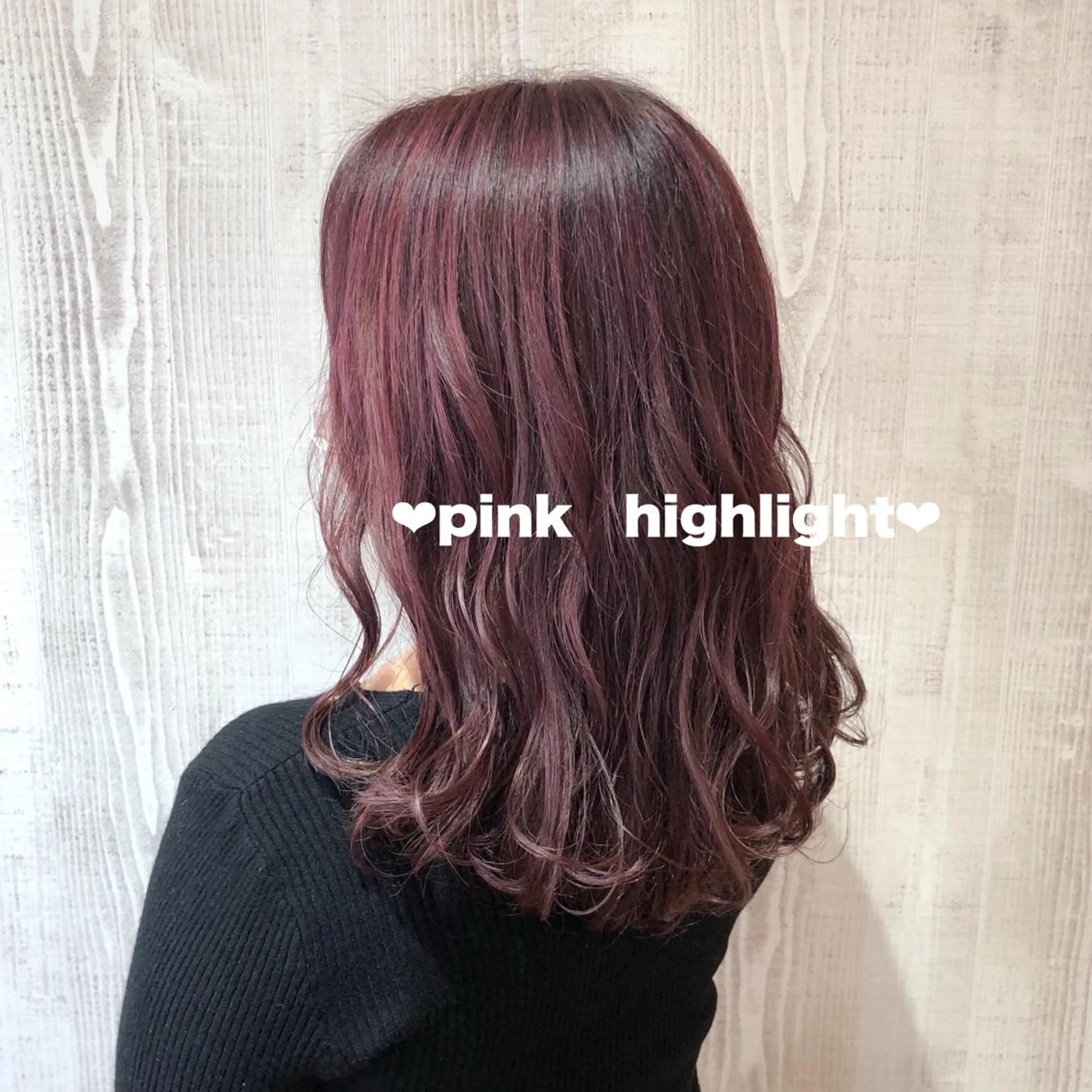 ミディアム ハイライト A. Seoのヘアスタイル