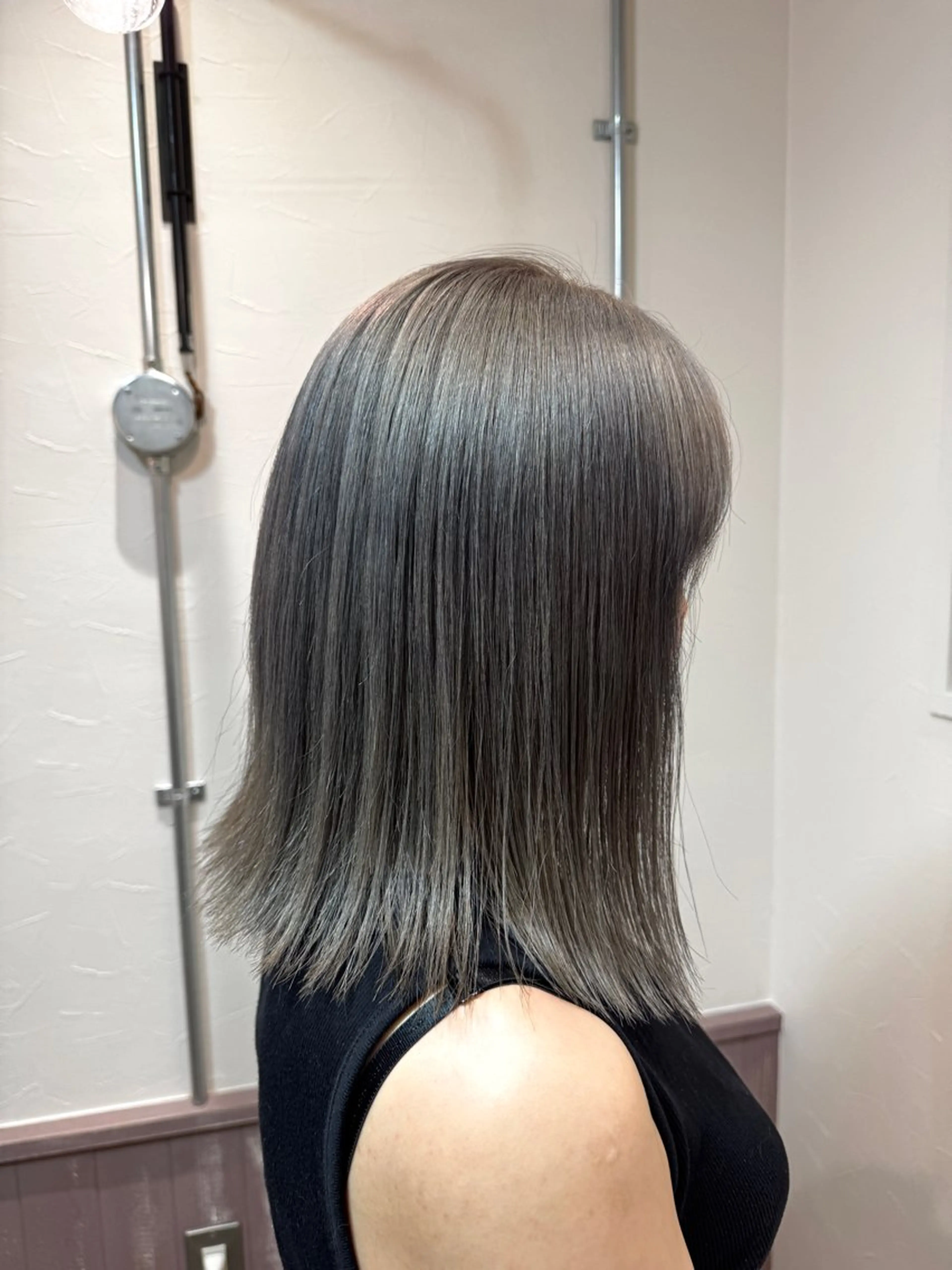 ミディアム カラー ヘアカラー トリートメント 矢場町/ダブルカラー /レイヤー/アリサのヘアスタイル