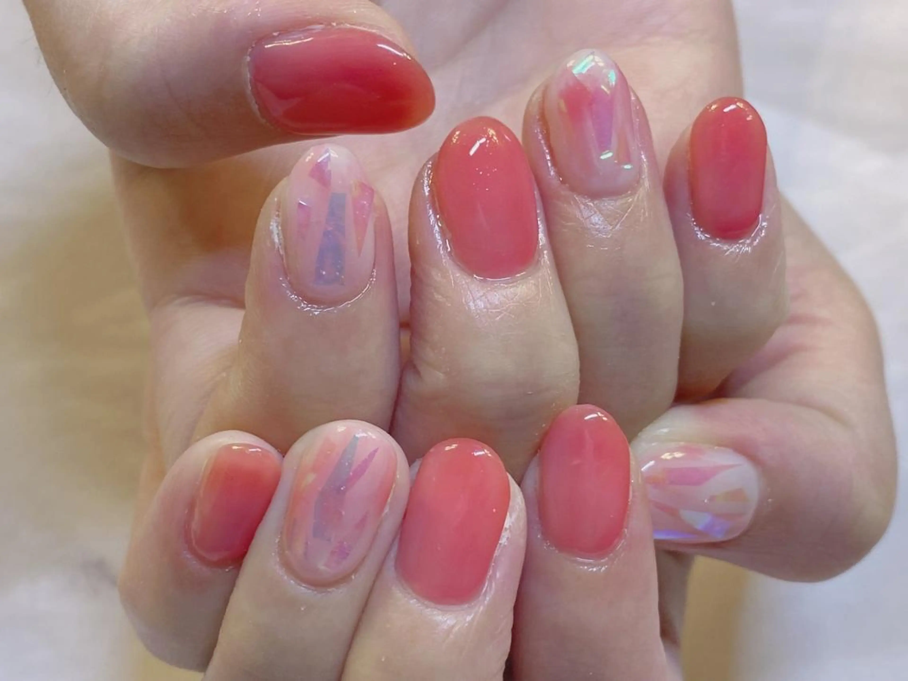 ネイル アートネイル ジェルネイル ニュアンスネイル パラジェル Nailist Honamiのネイルデザイン