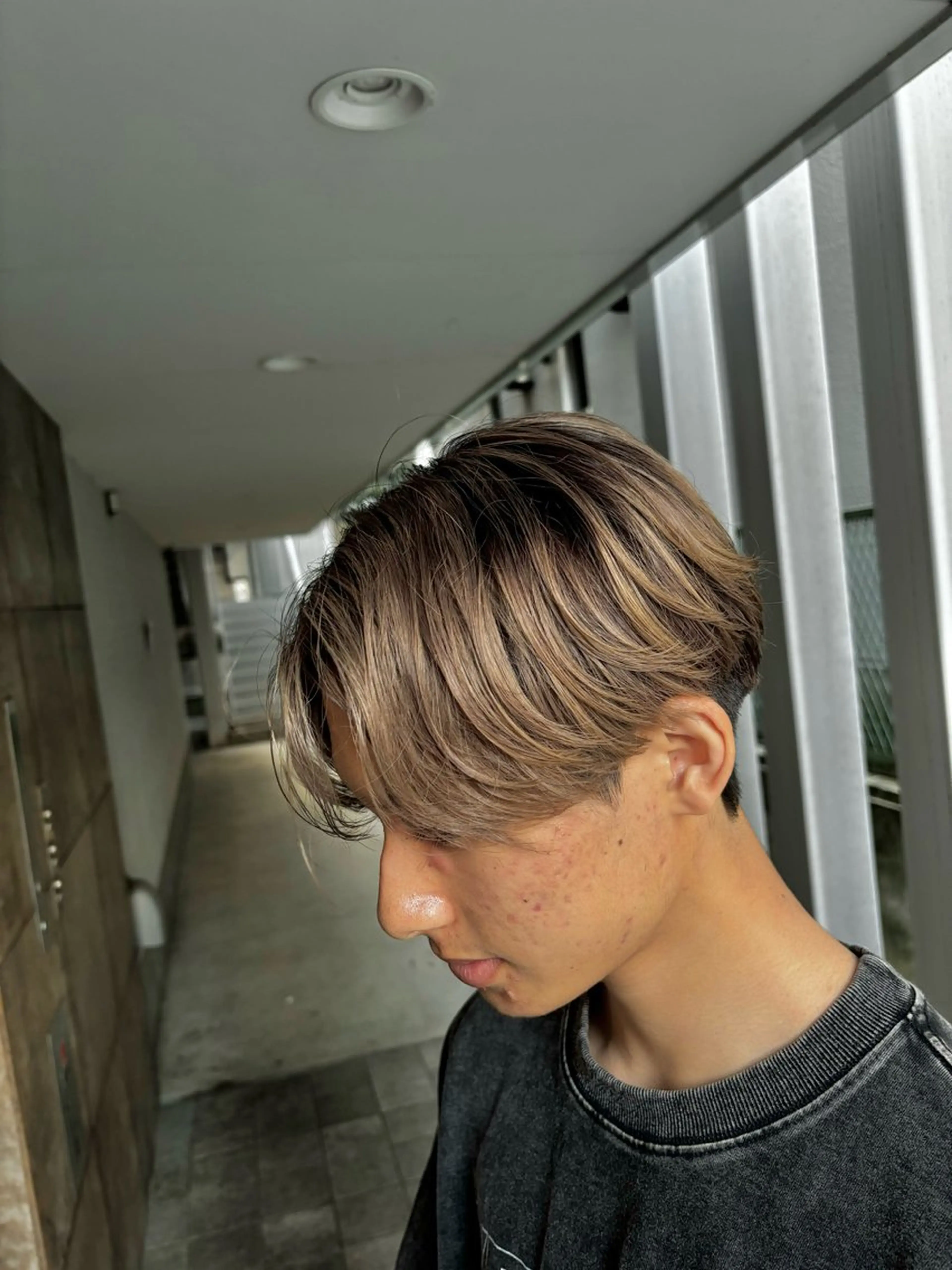 ショート カラー メンズ レイヤーカット 湘南台/高倉航汰のヘアスタイル