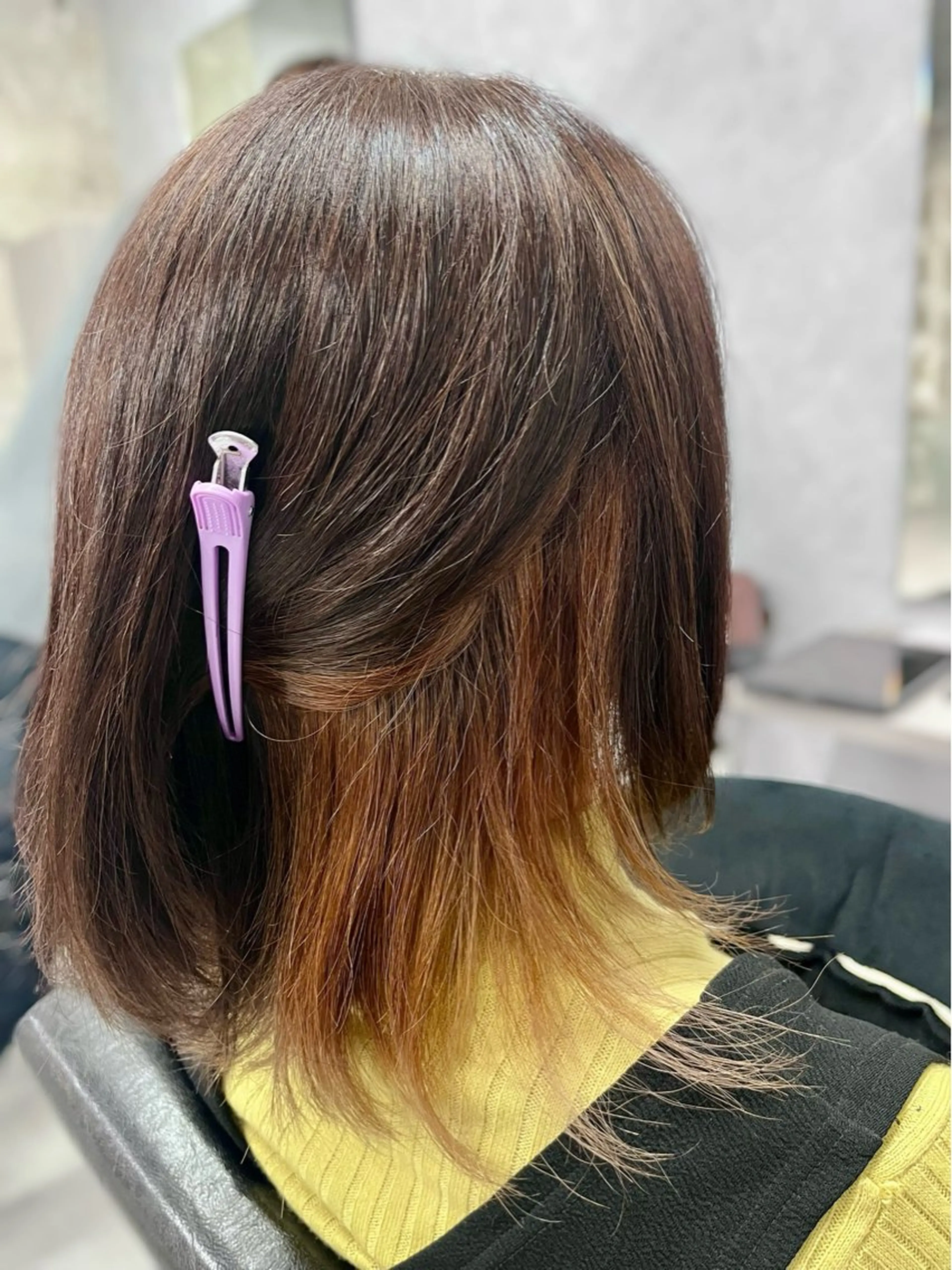 カラー ブラウンカラー インナーカラー ヘアカラー オオバ｜ 理想寄せのヘアスタイル