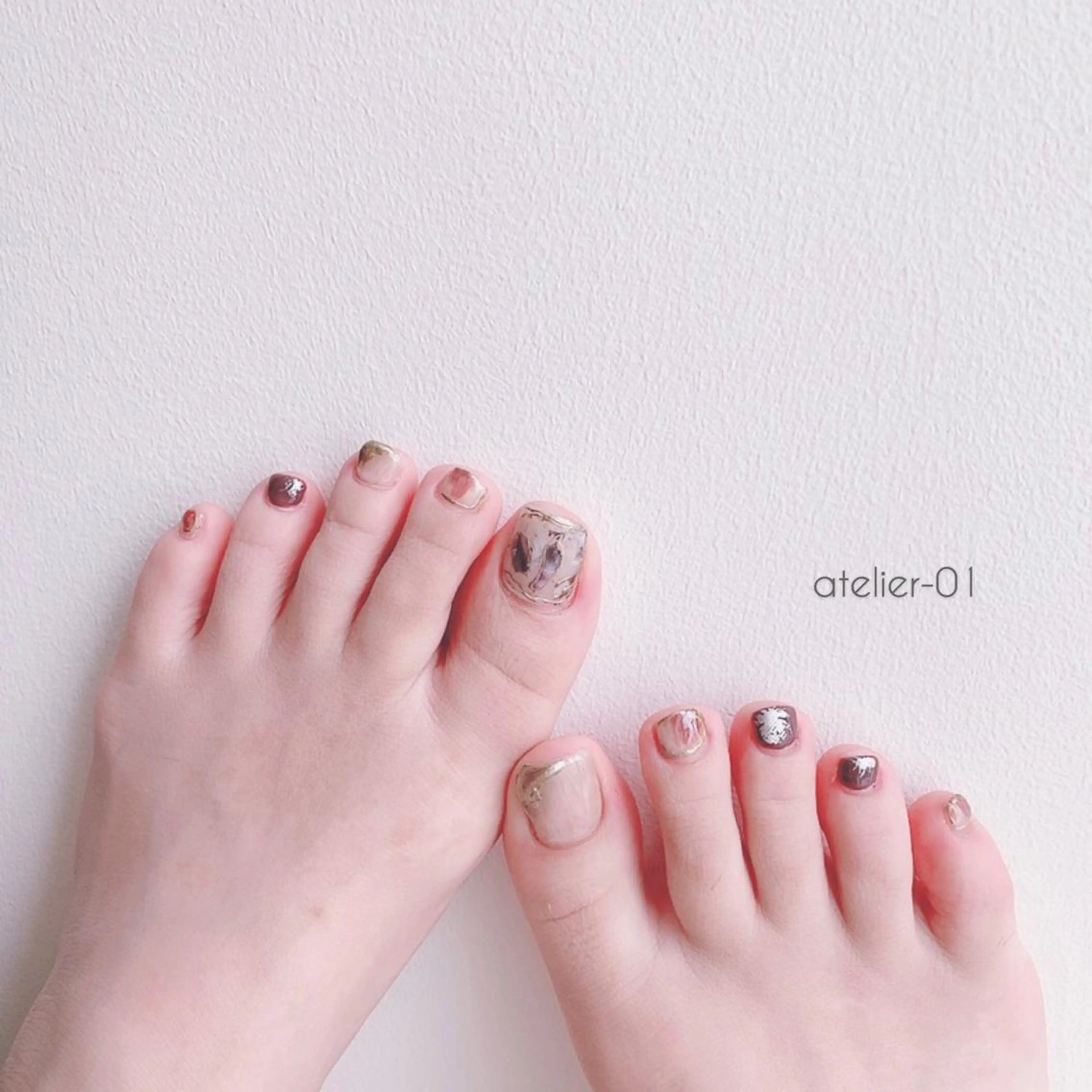 ネイル アートネイル フットネイル atelier -02tsuboのネイルデザイン