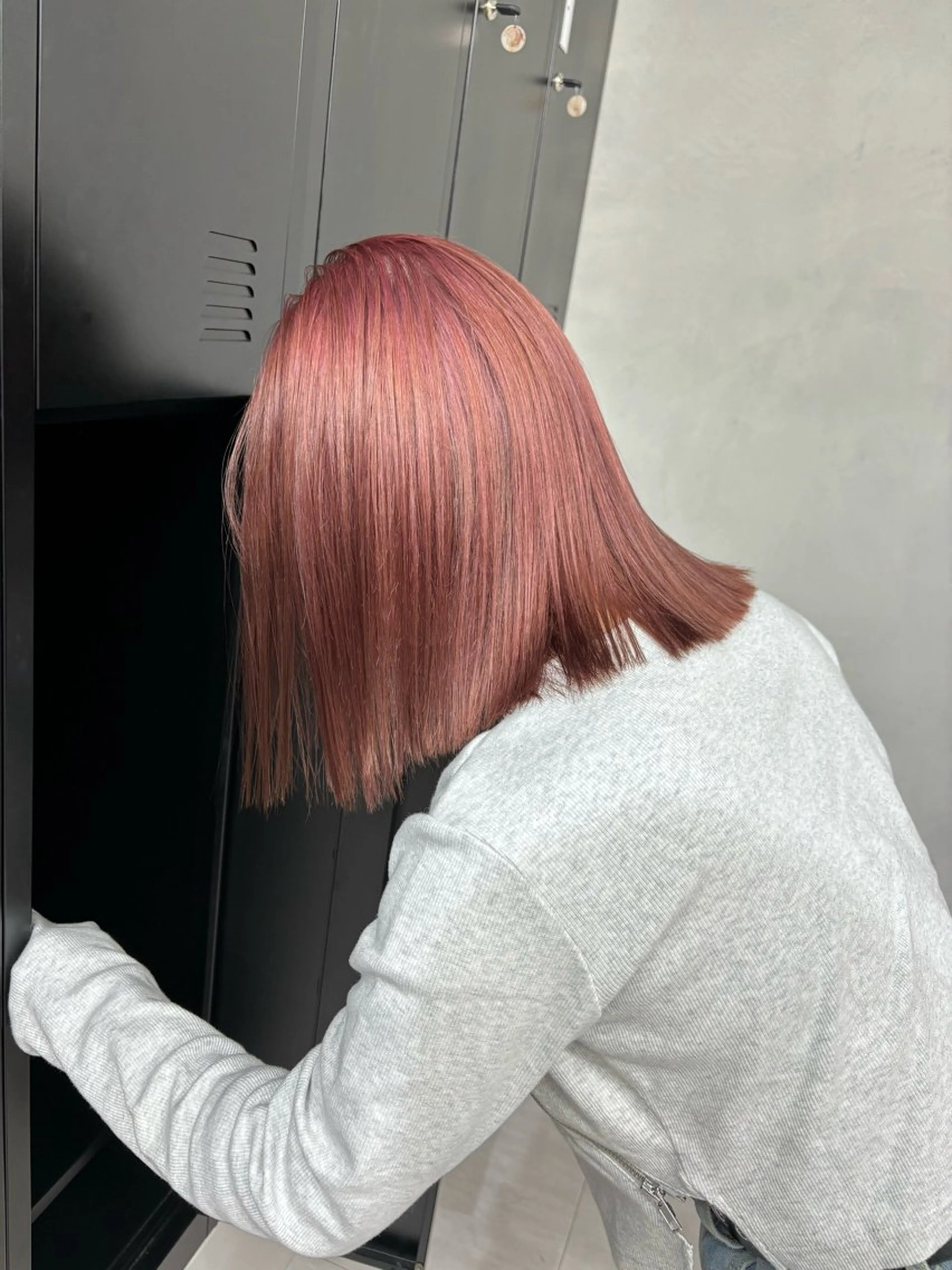 ミディアム カラー トリートメント カット ヘアカラー トリートメント ボブ/透明感カラー/ 似合わせ🌿高田知那のヘアスタイル