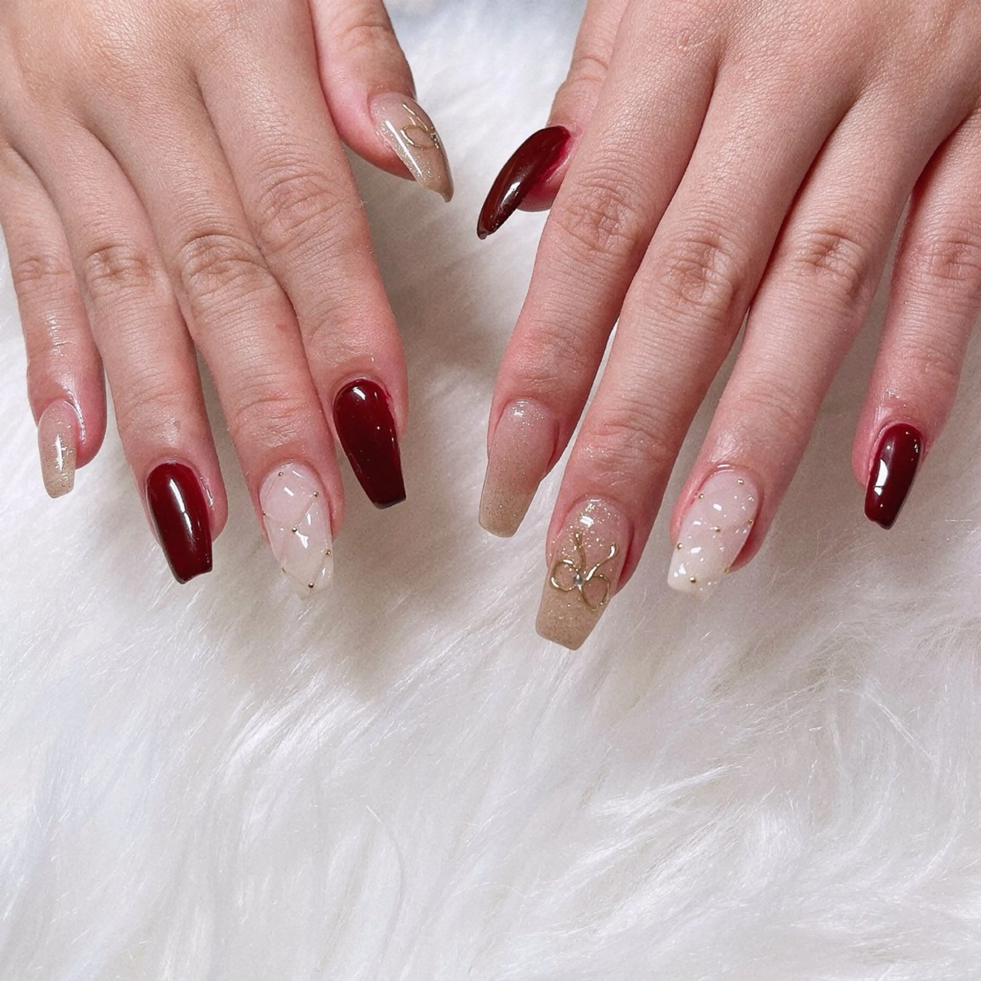 ネイル リボン ハンドネイル nail patio yukiのネイルデザイン