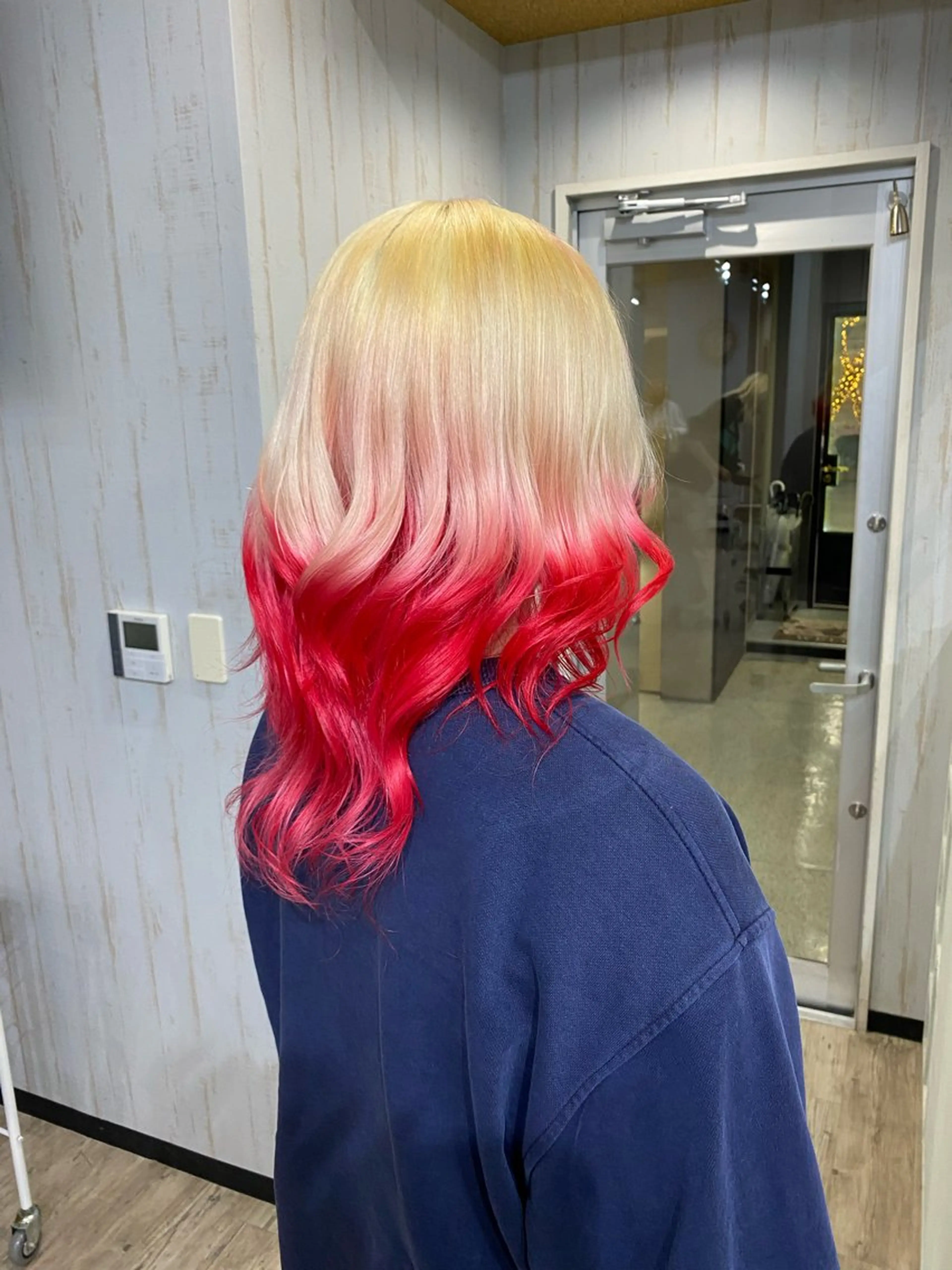 セミロング カラー ヘアカラー Oahu所属・リト /渋谷/ハイトーンのヘアスタイル