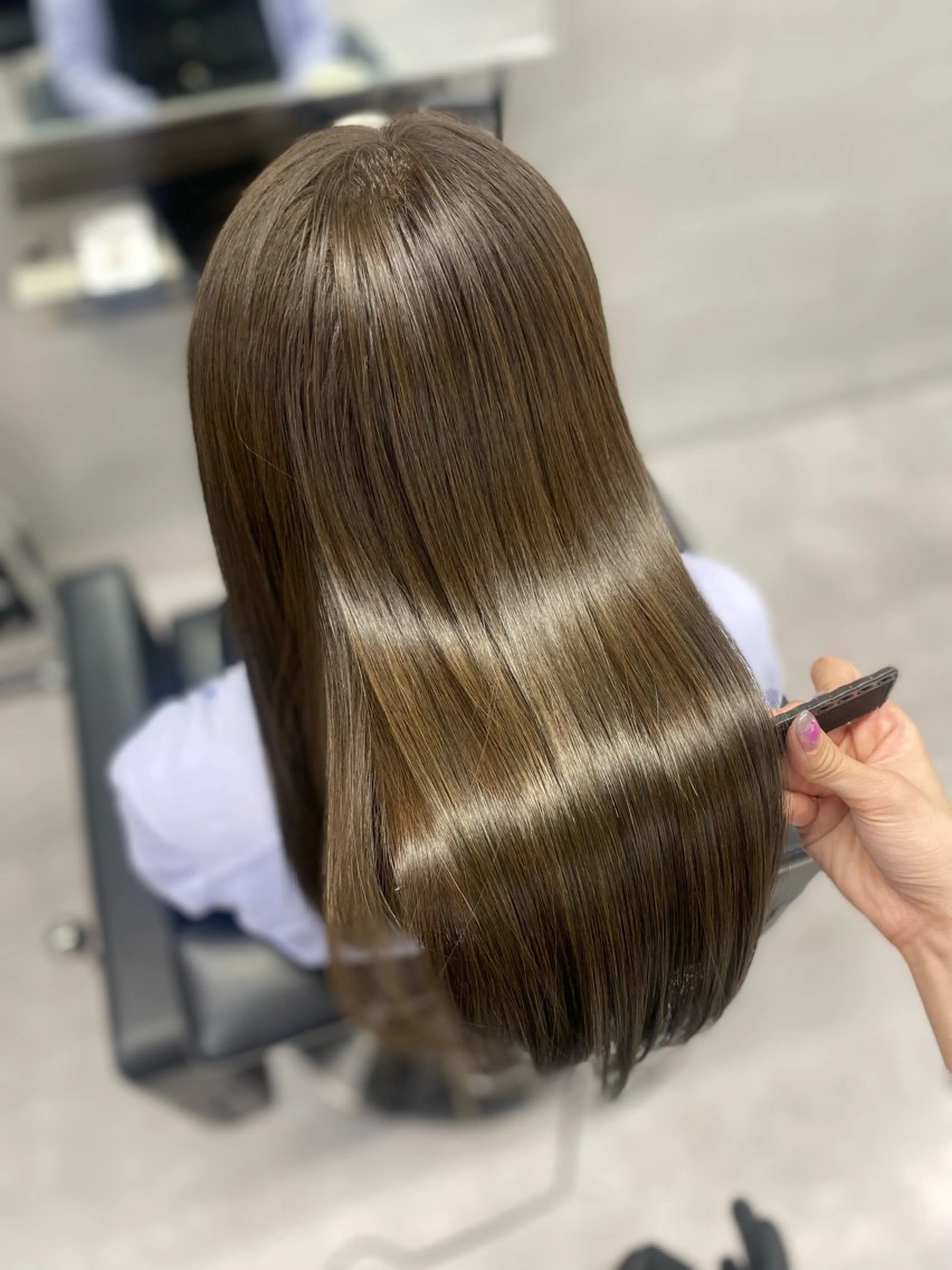 セミロング トリートメント 艶髪/縮毛矯正 🫧辻野海羽のヘアスタイル