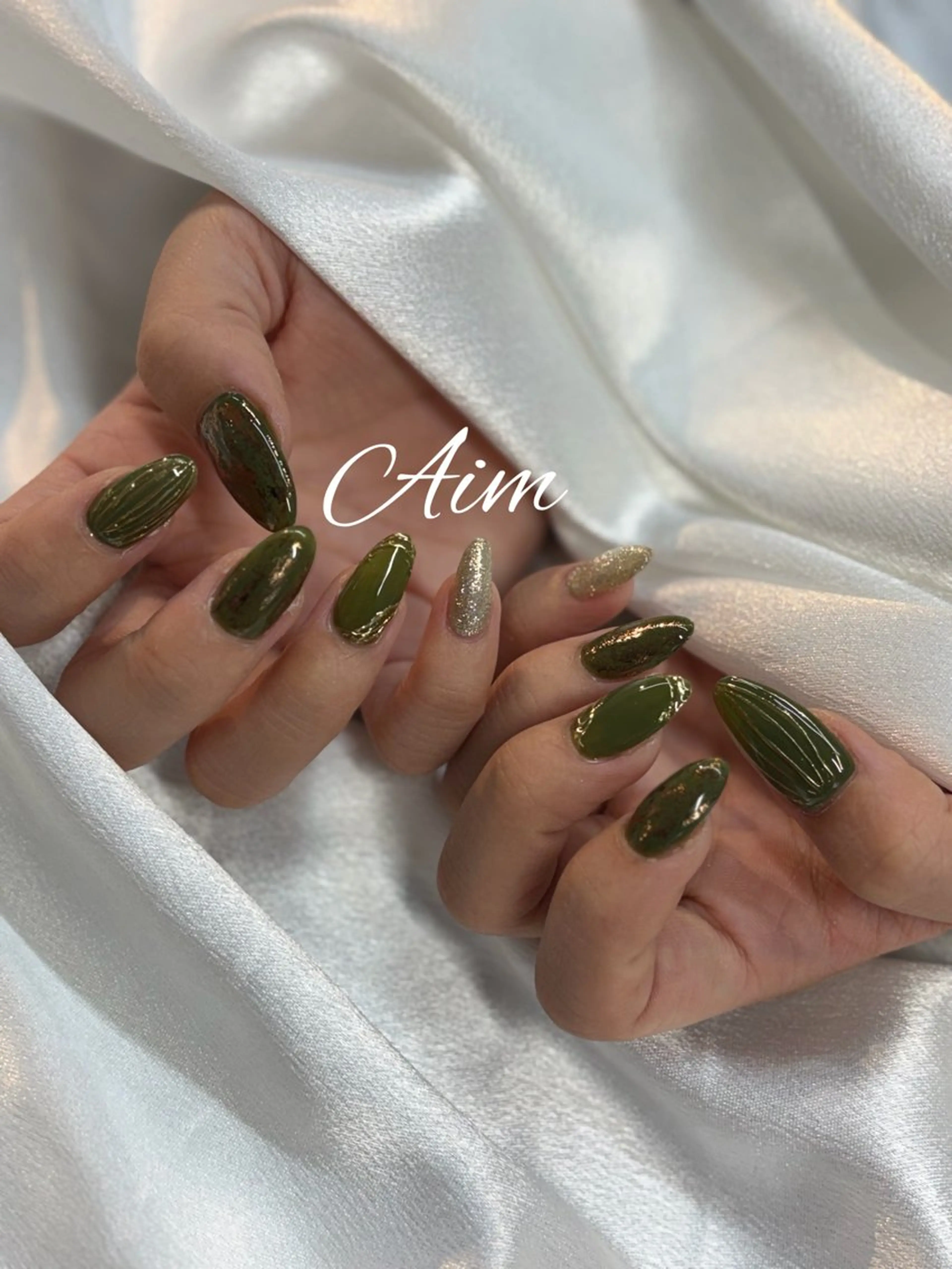 ネイル ハンドネイル ネイルサロンAim河原町[ヘアセット　ヘアエクステ　着付　専門店]所属・Aim🌿 kanaのネイルデザイン