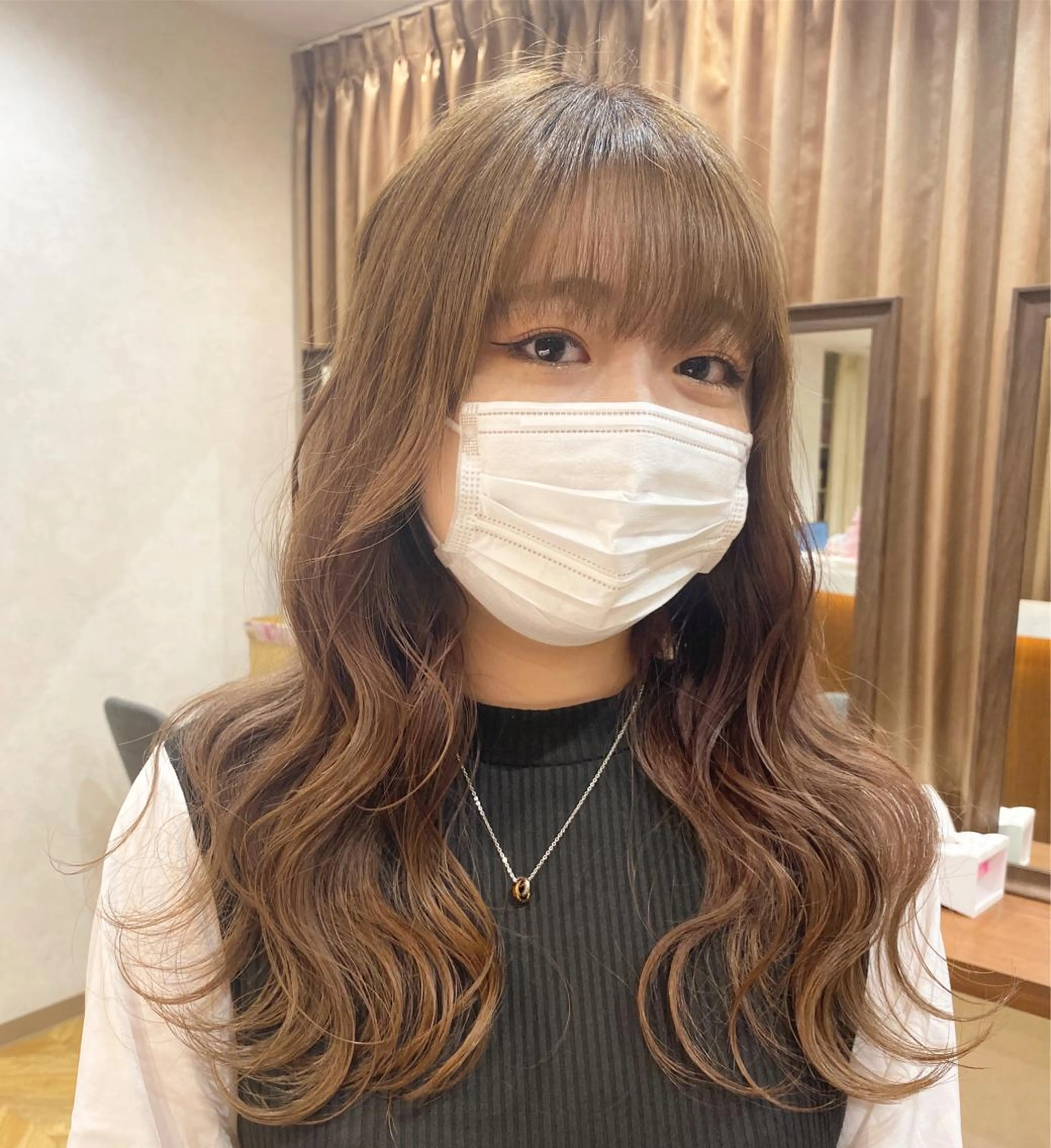 ロング 顔周り🇰🇷韓国 レイヤー/モエのヘアスタイル