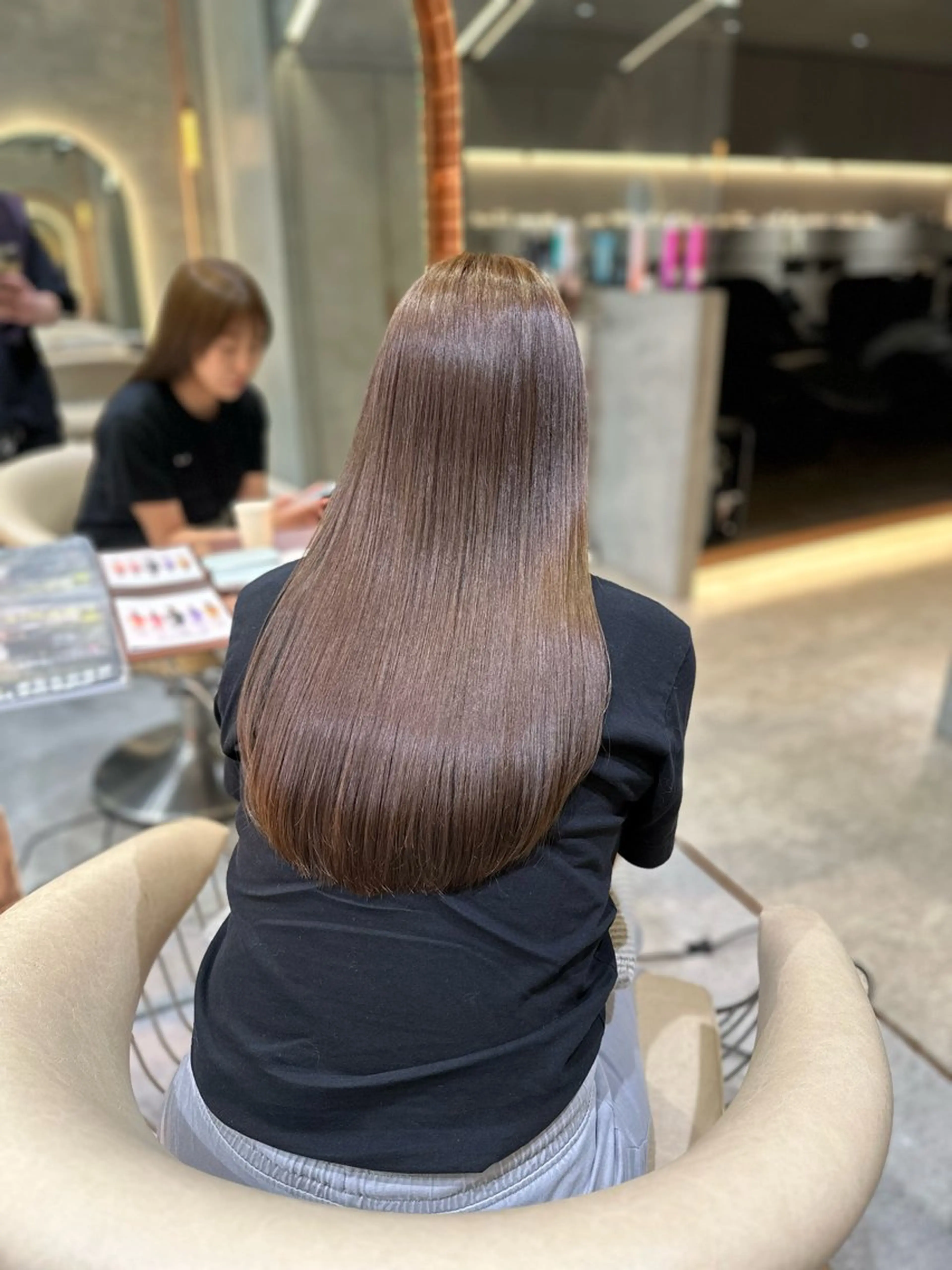 ロング カット ヘアカラー 縮毛矯正 R'eel所属・ボブ／髪質改善 ／銀座のヘアスタイル