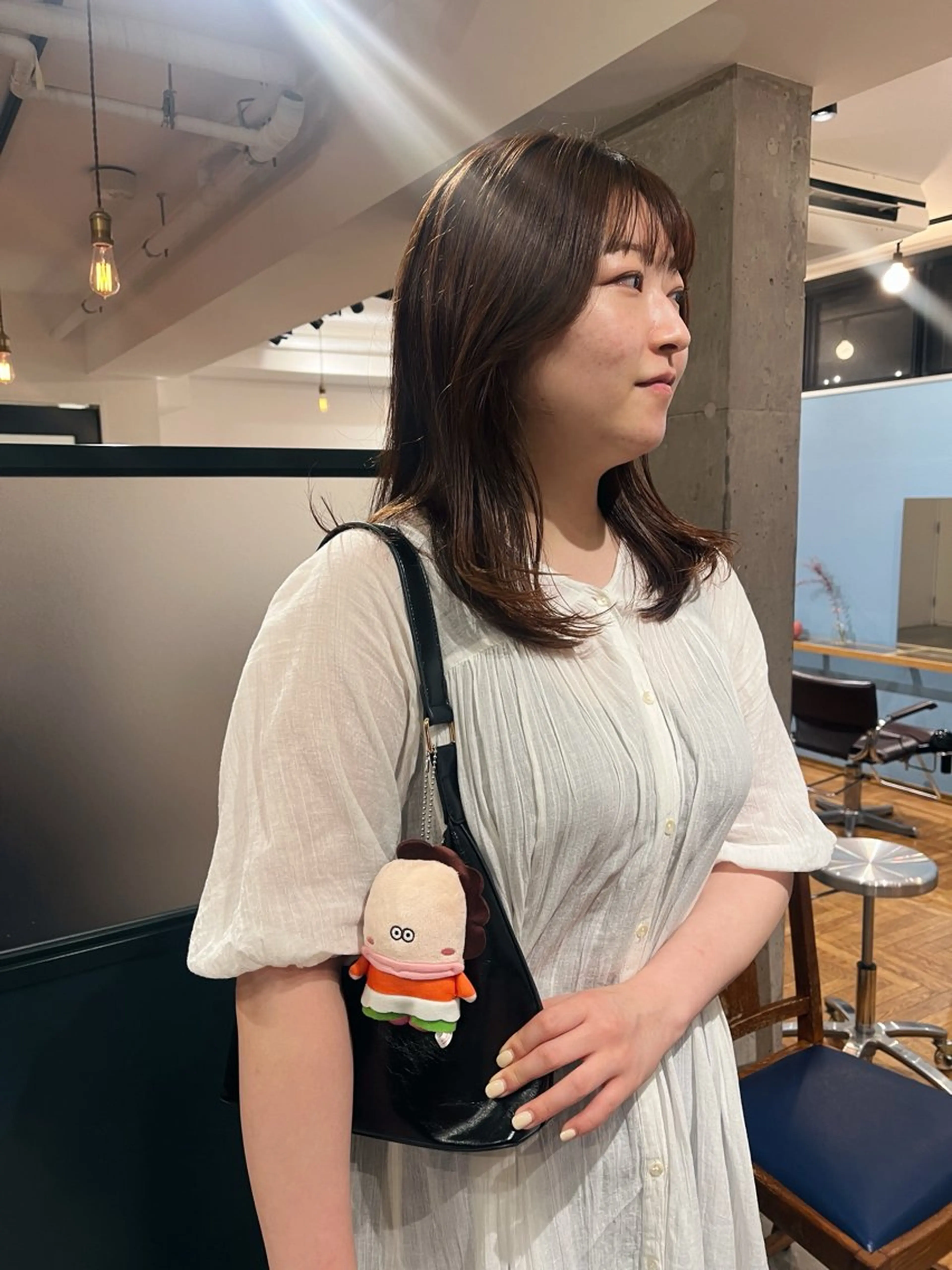 セミロング 暖色/パーマ 🌼クニトウメイのヘアスタイル