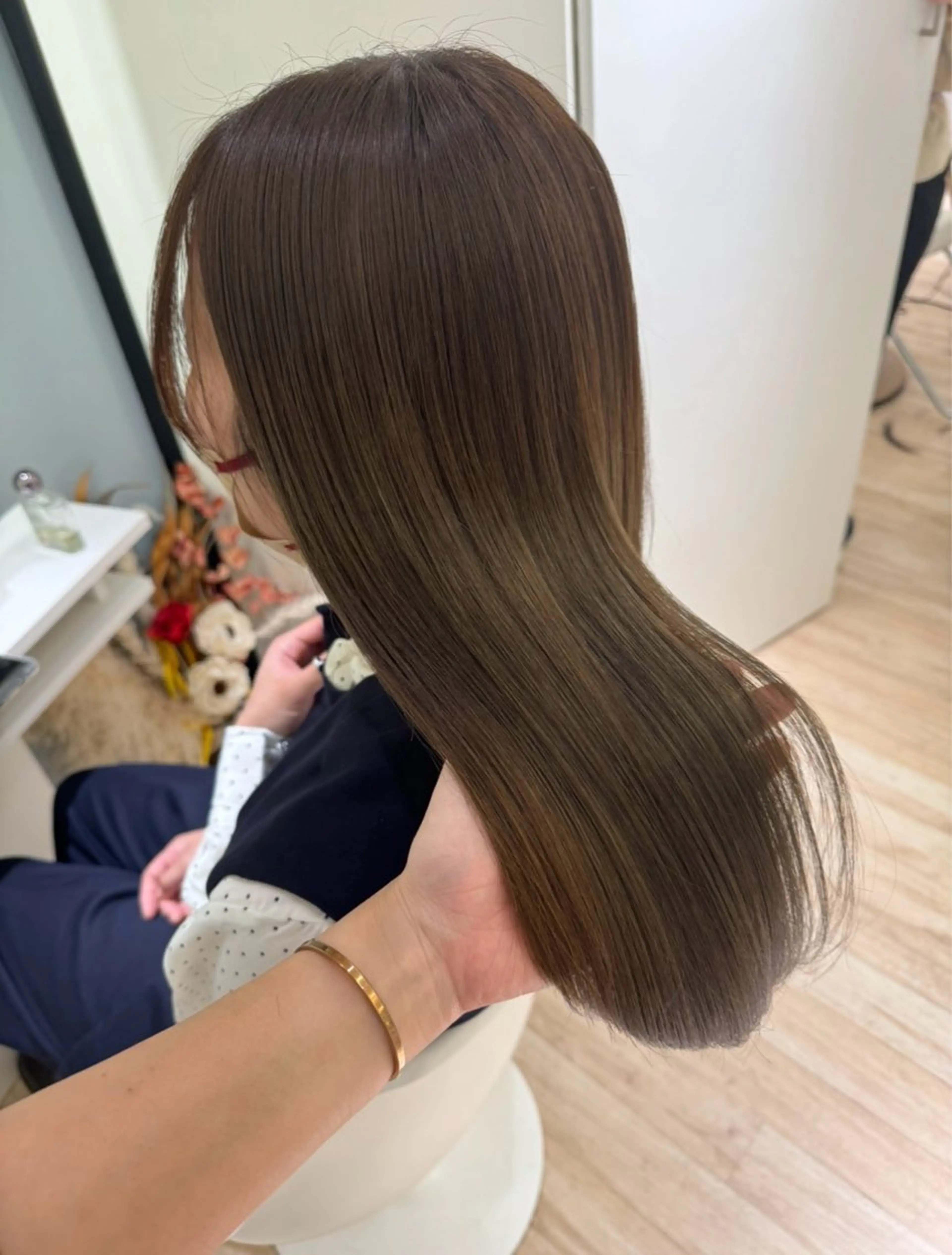 ロング カラー トリートメント ParveMix🎀 稲垣詞葉のヘアスタイル