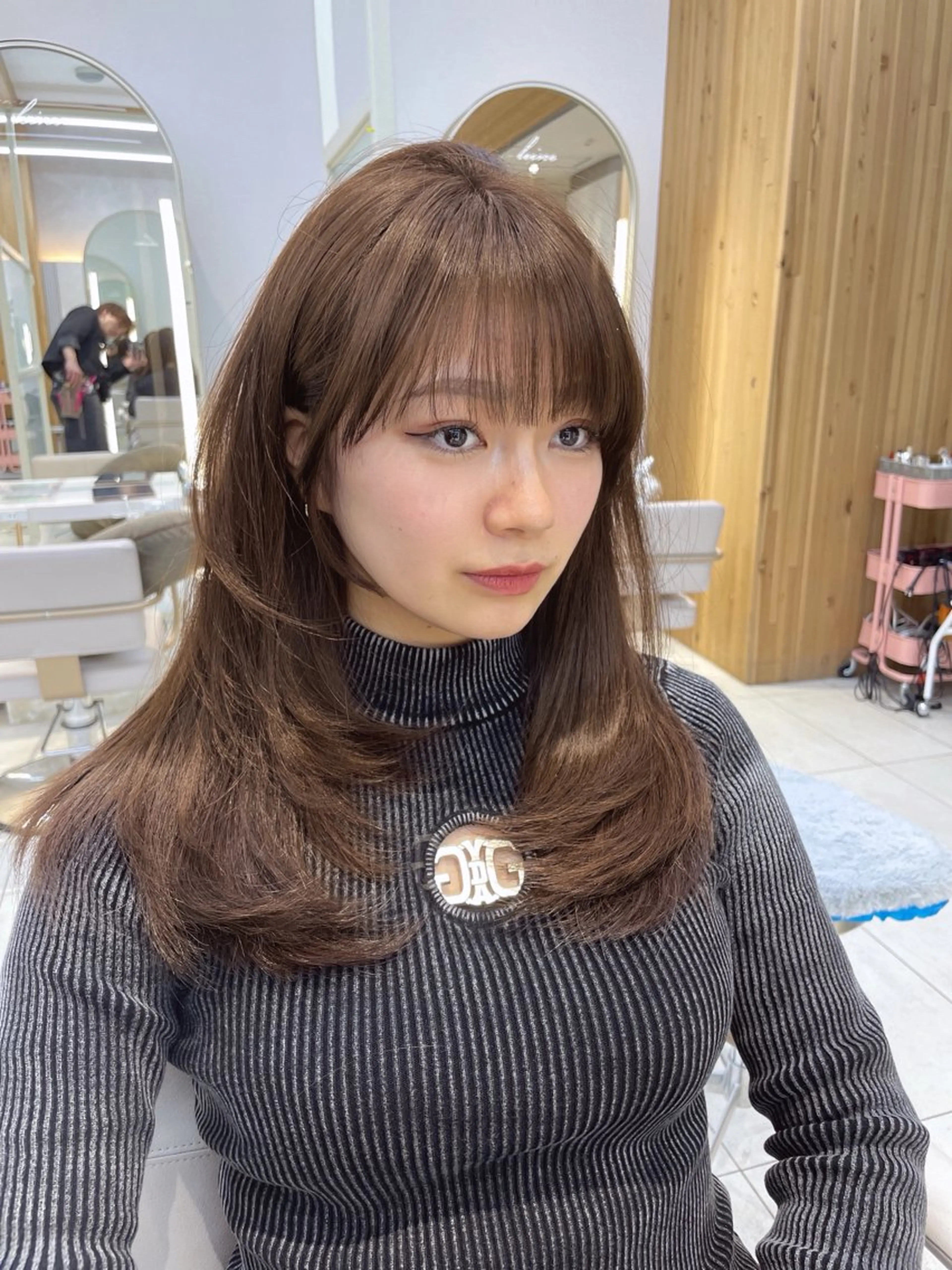 ロング カット 顔周り/透明感カラー /韓国ヘア/TAKUのヘアスタイル
