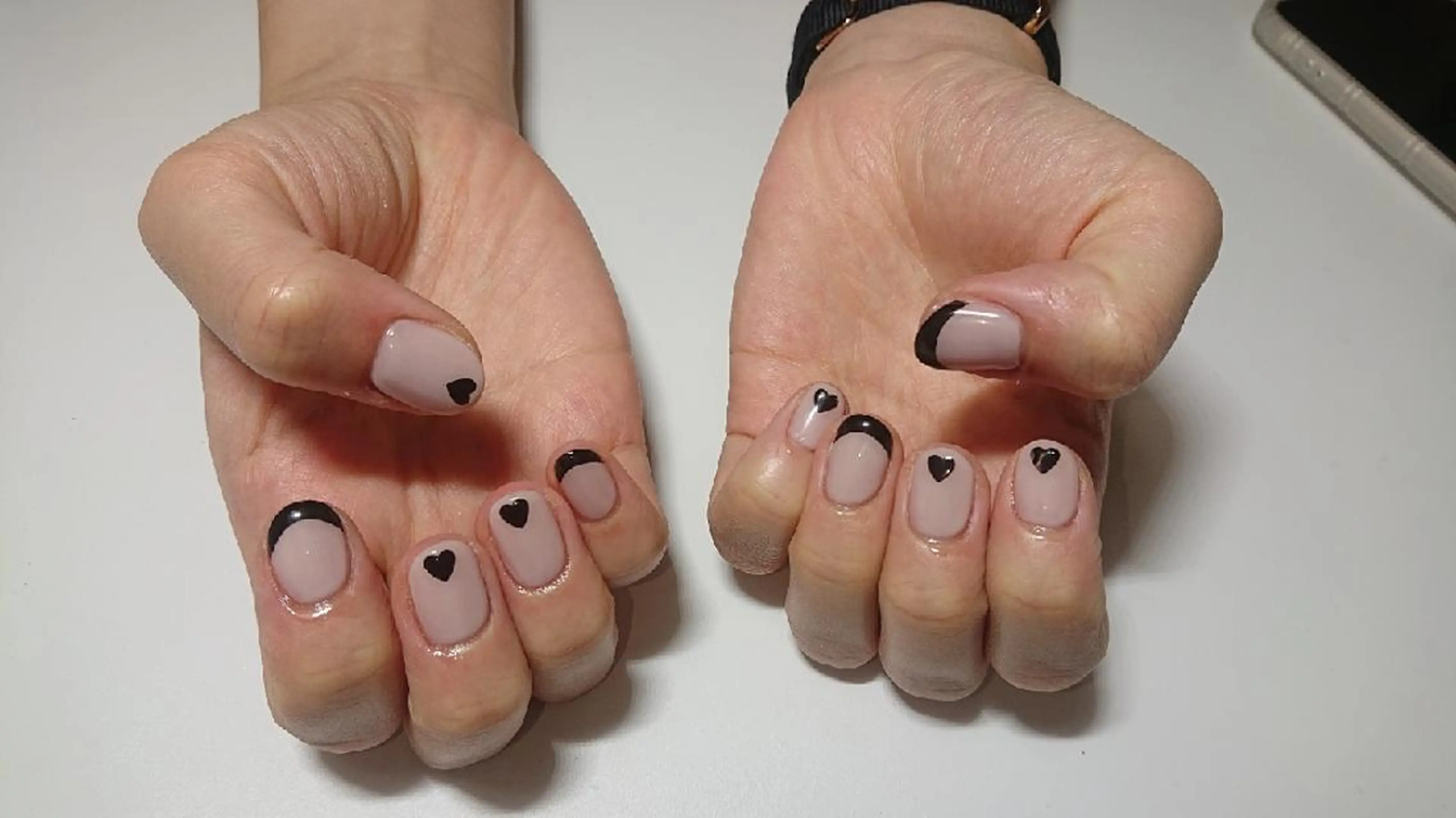 ネイル ハート ハンドネイル JEWEL nailのネイルデザイン