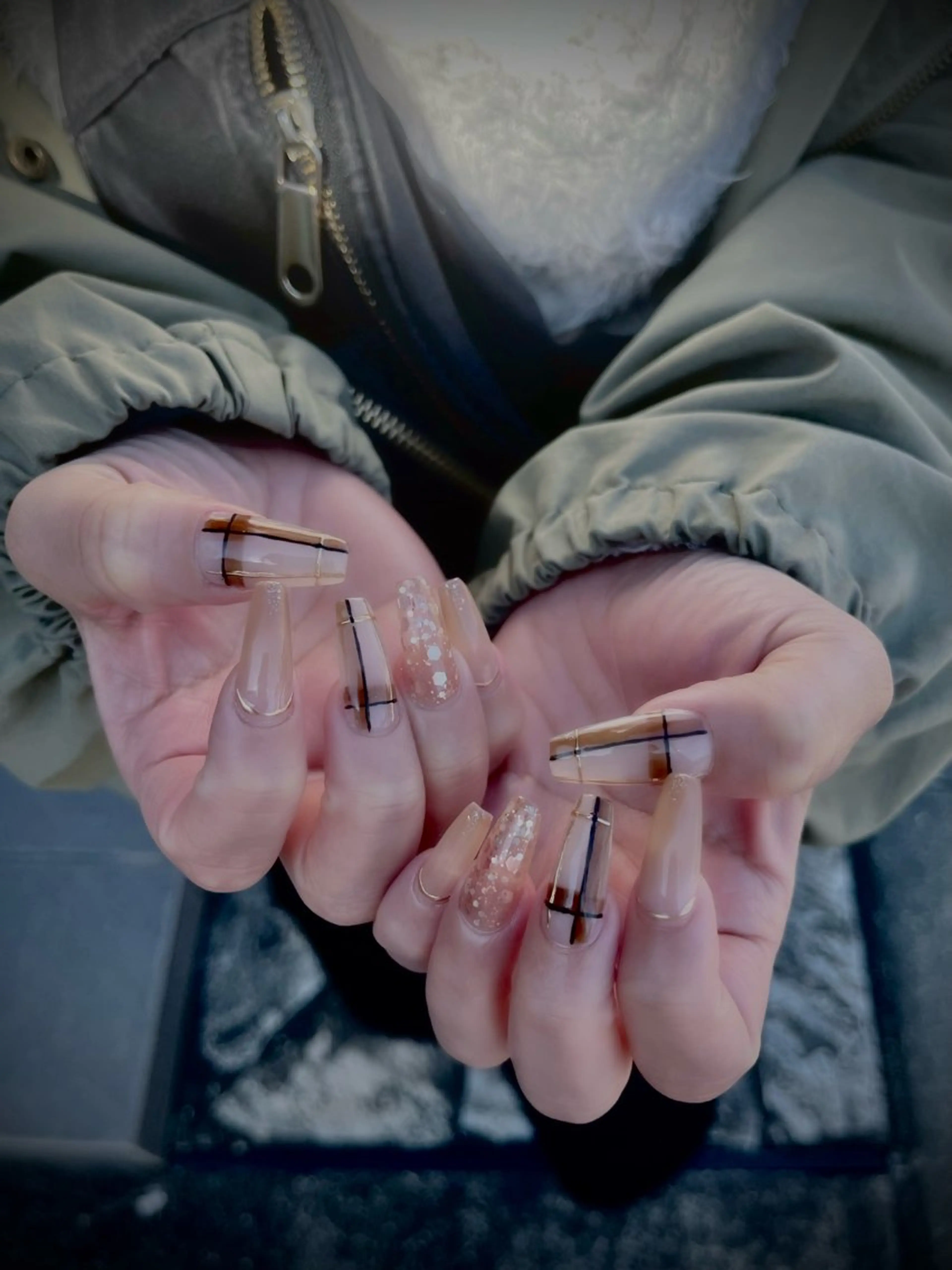 ネイル キラキラネイル マグネットネイル ワンカラーネイル スカルプネイル ワンホンネイル nine.🦋 YUKOのネイルデザイン