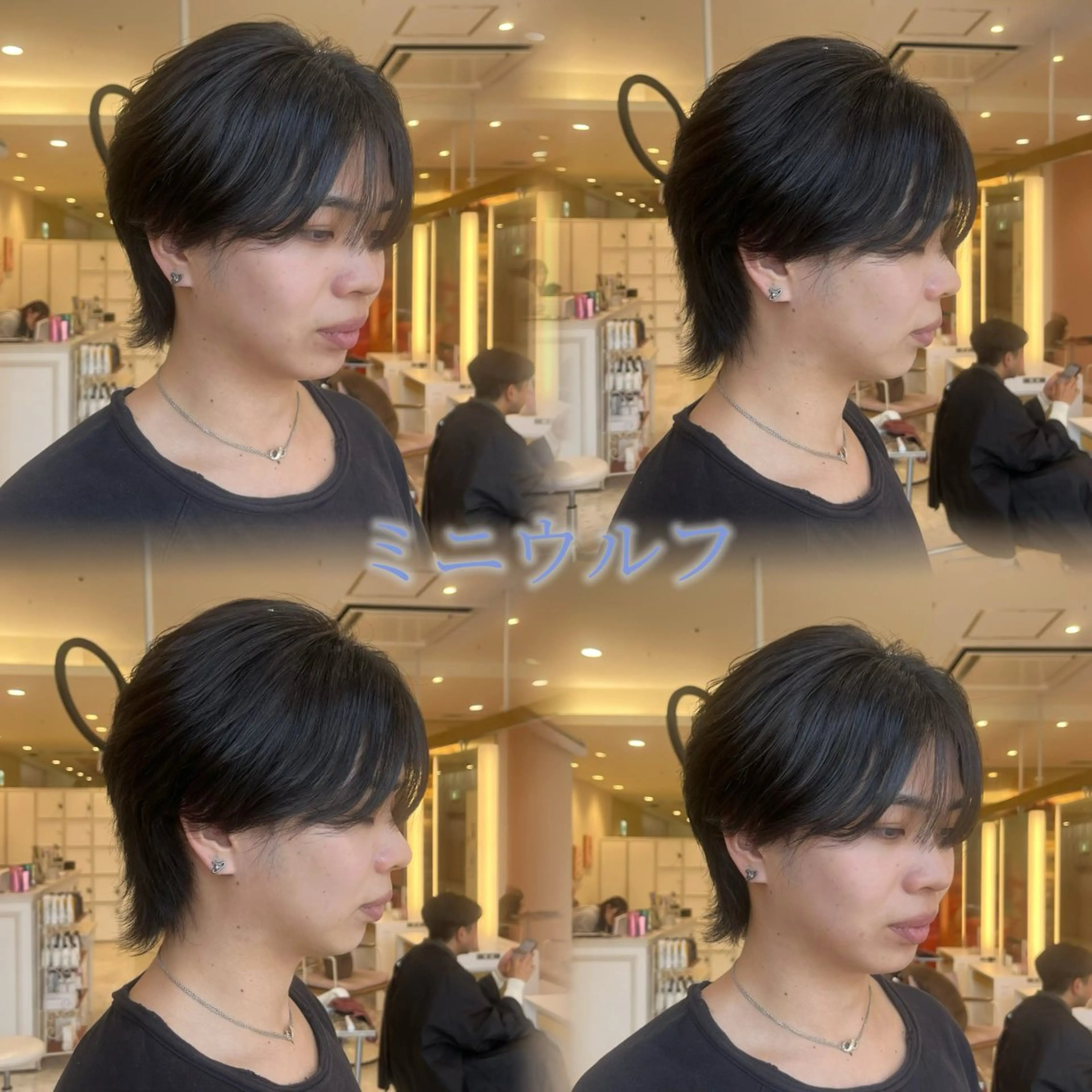 ミディアム メンズ メンズウルフカット シースルーバング ウルフカット カット 🫧艶髪/カラー/ パーマ/愛莉🫧のヘアスタイル