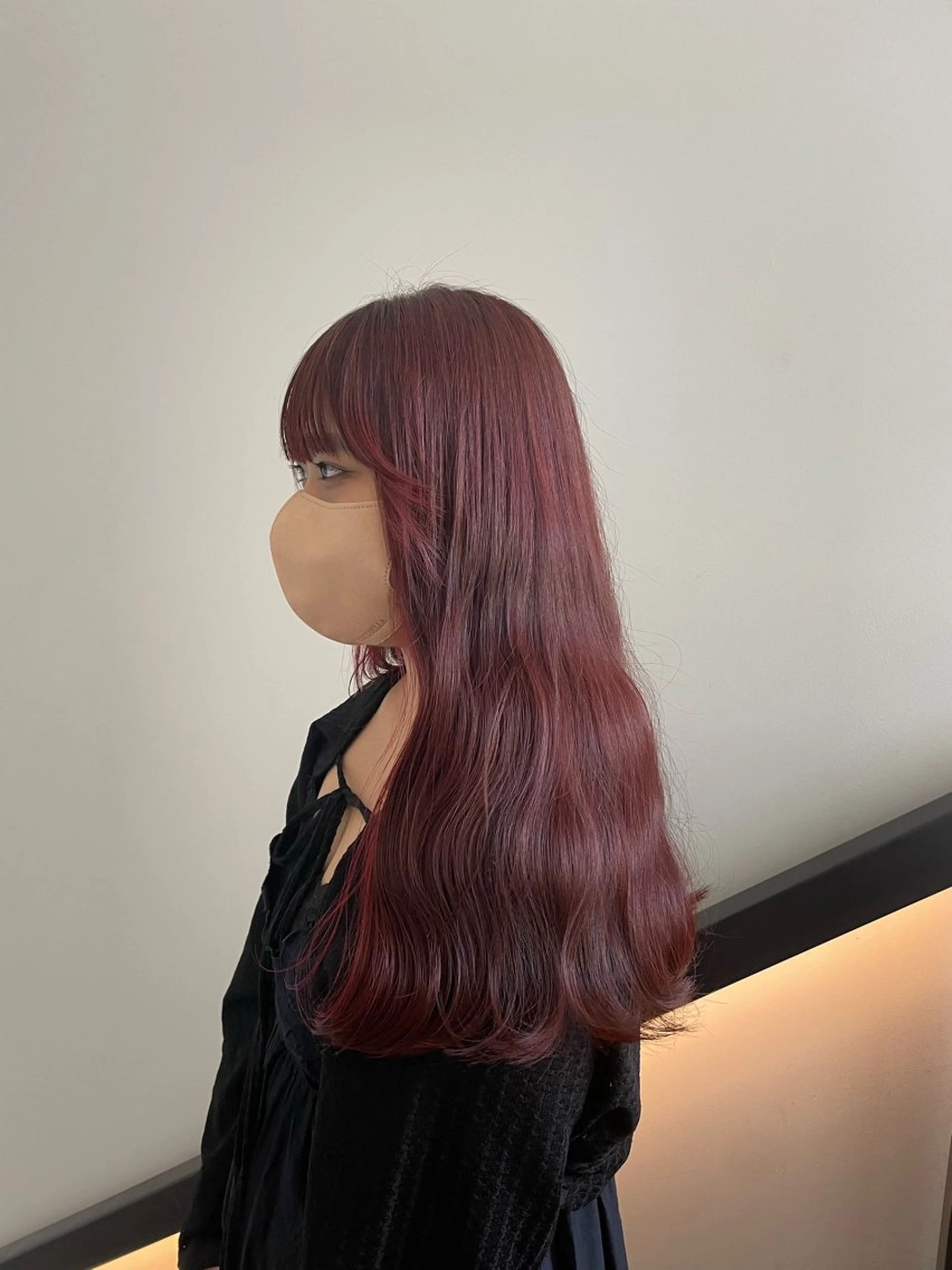 ミディアム カラー ヘアカラー 🌟暖色系ハイトーン 🌟AIのヘアスタイル