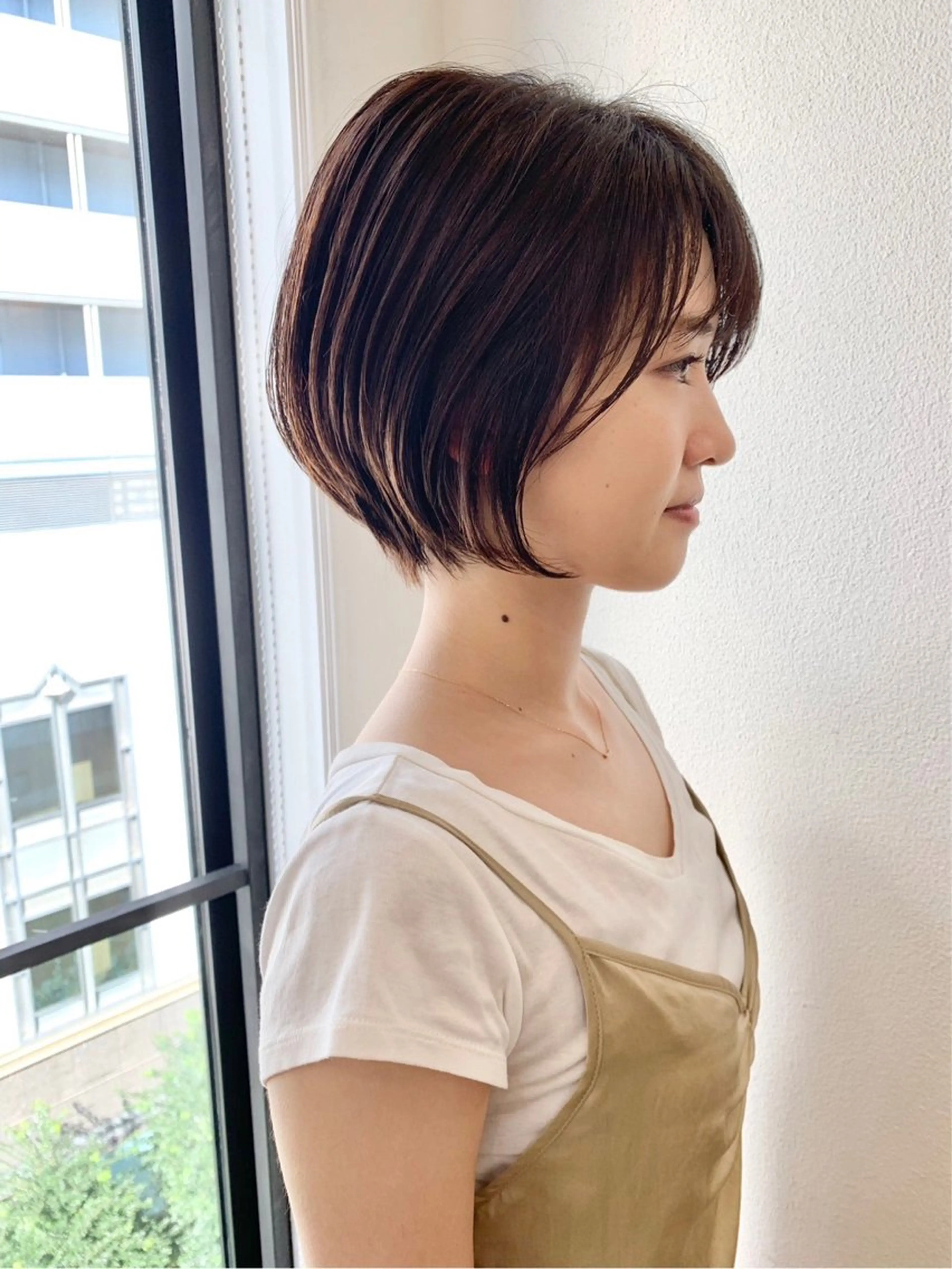 ショート カラー カット トリートメント ⭐️小顔ショート⭐️ 大鷲拓海のヘアスタイル