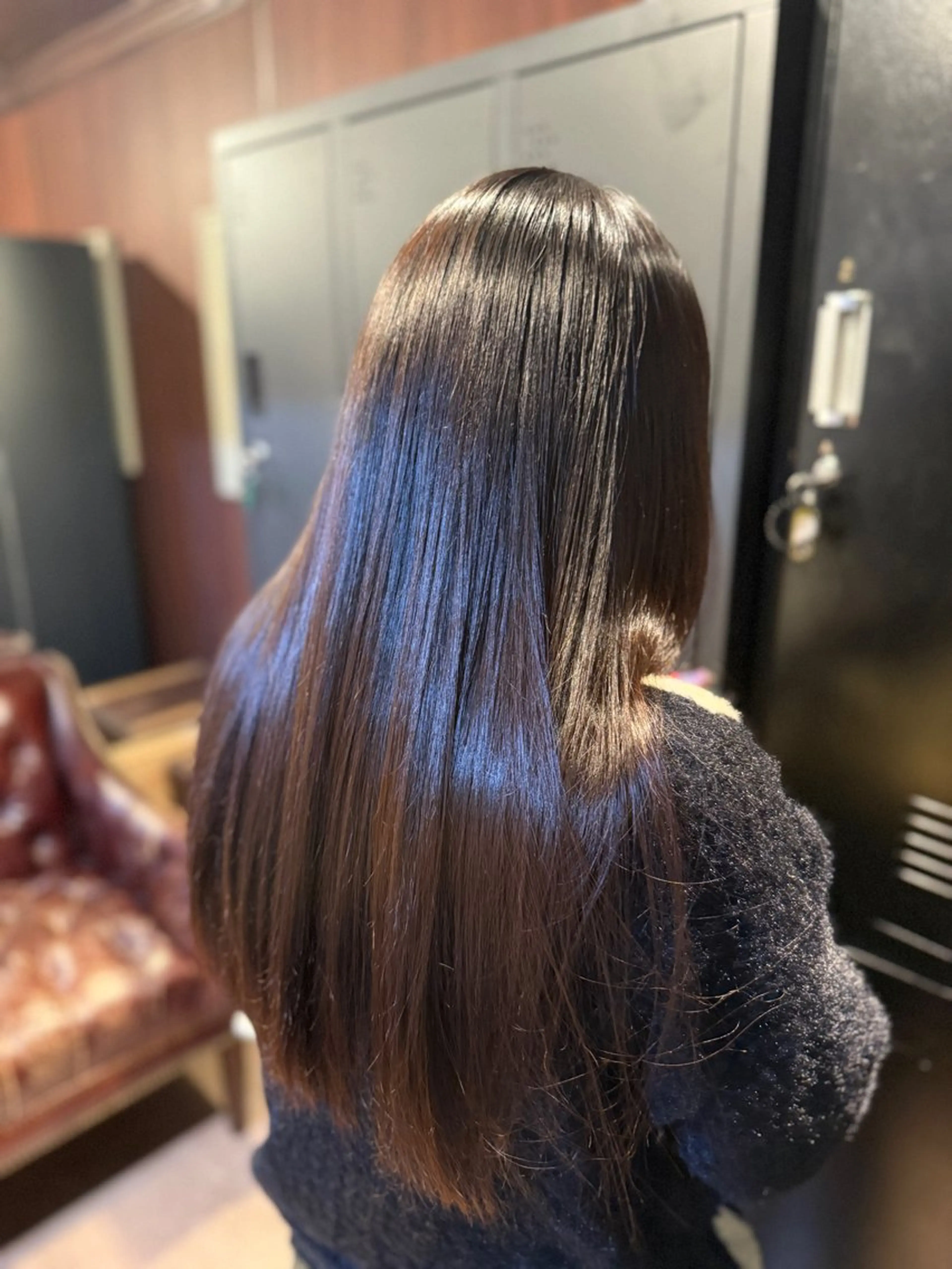 ロング パーマ カット 縮毛矯正 Afinar 乃空(ノア)のヘアスタイル