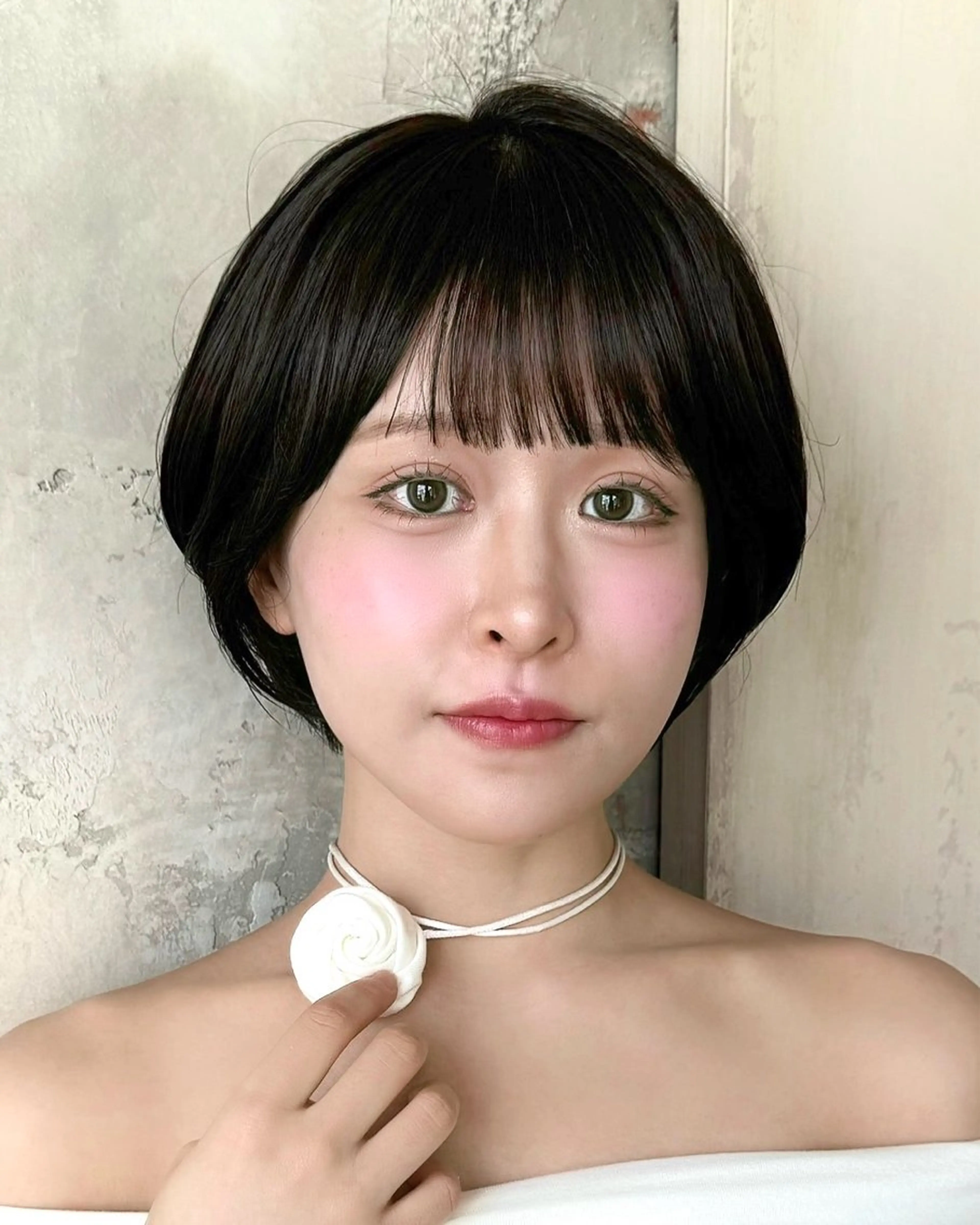 ショート カラー カット ヘアカラー トリートメント 💍新宿ショート 💍岩田莉奈のヘアスタイル