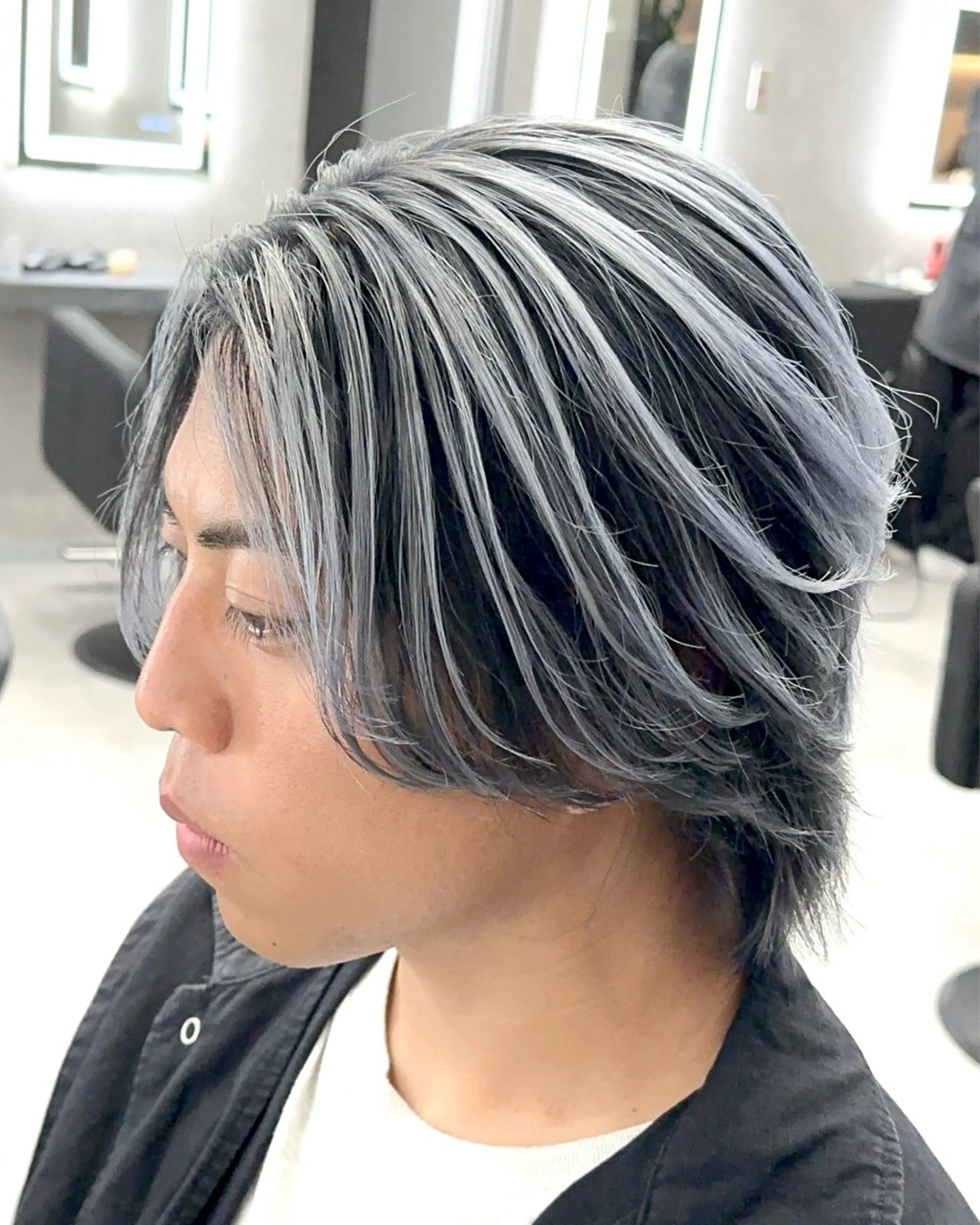 カラー パーマ メンズ メンズバレイヤージュ バレイヤージュ カット ヘアカラー 札幌美容室 /光👑のヘアスタイル