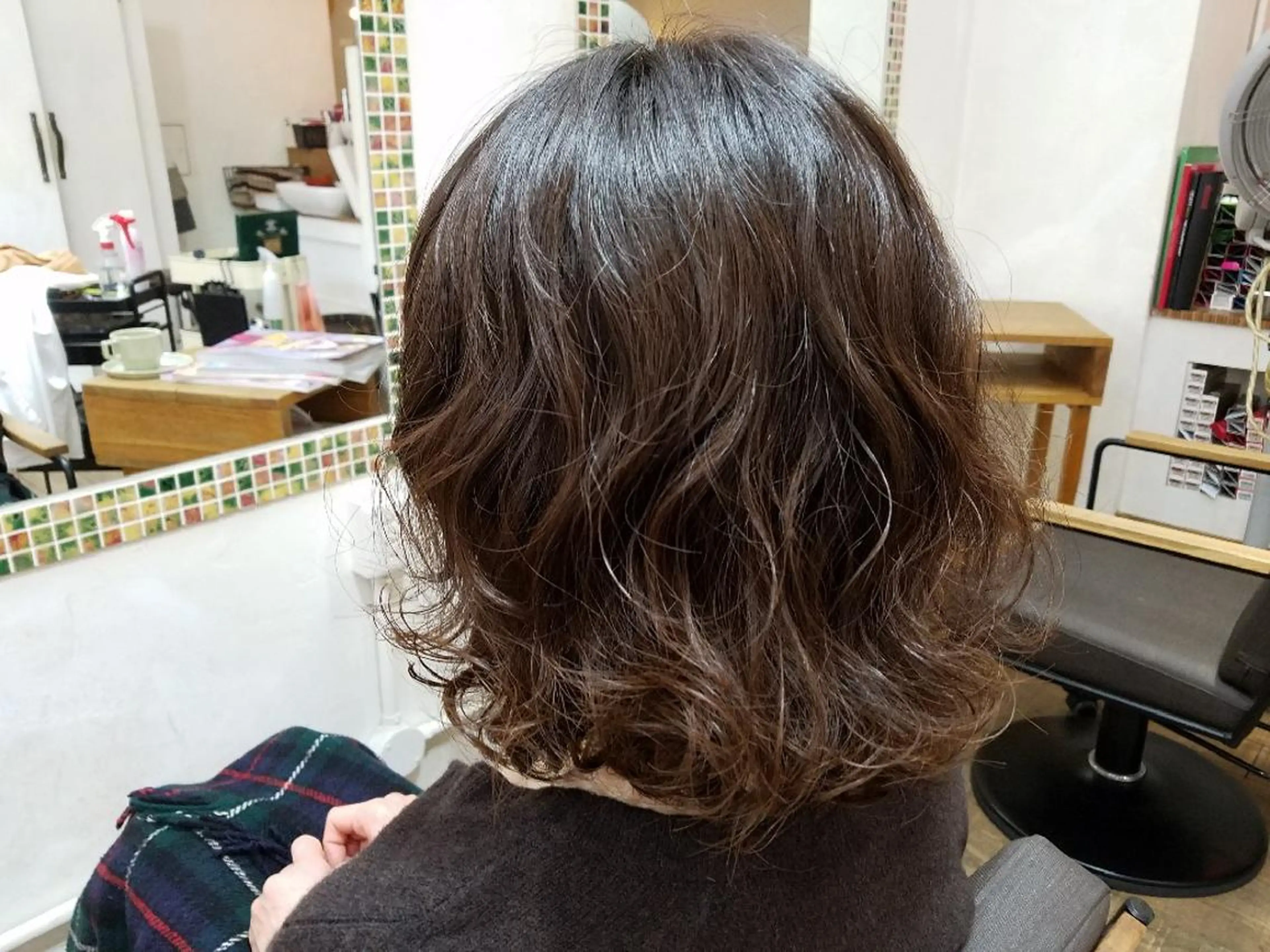 ミディアム パーマ ミディアムパーマ SOURCE 高槻/ モデル募集中💎のヘアスタイル