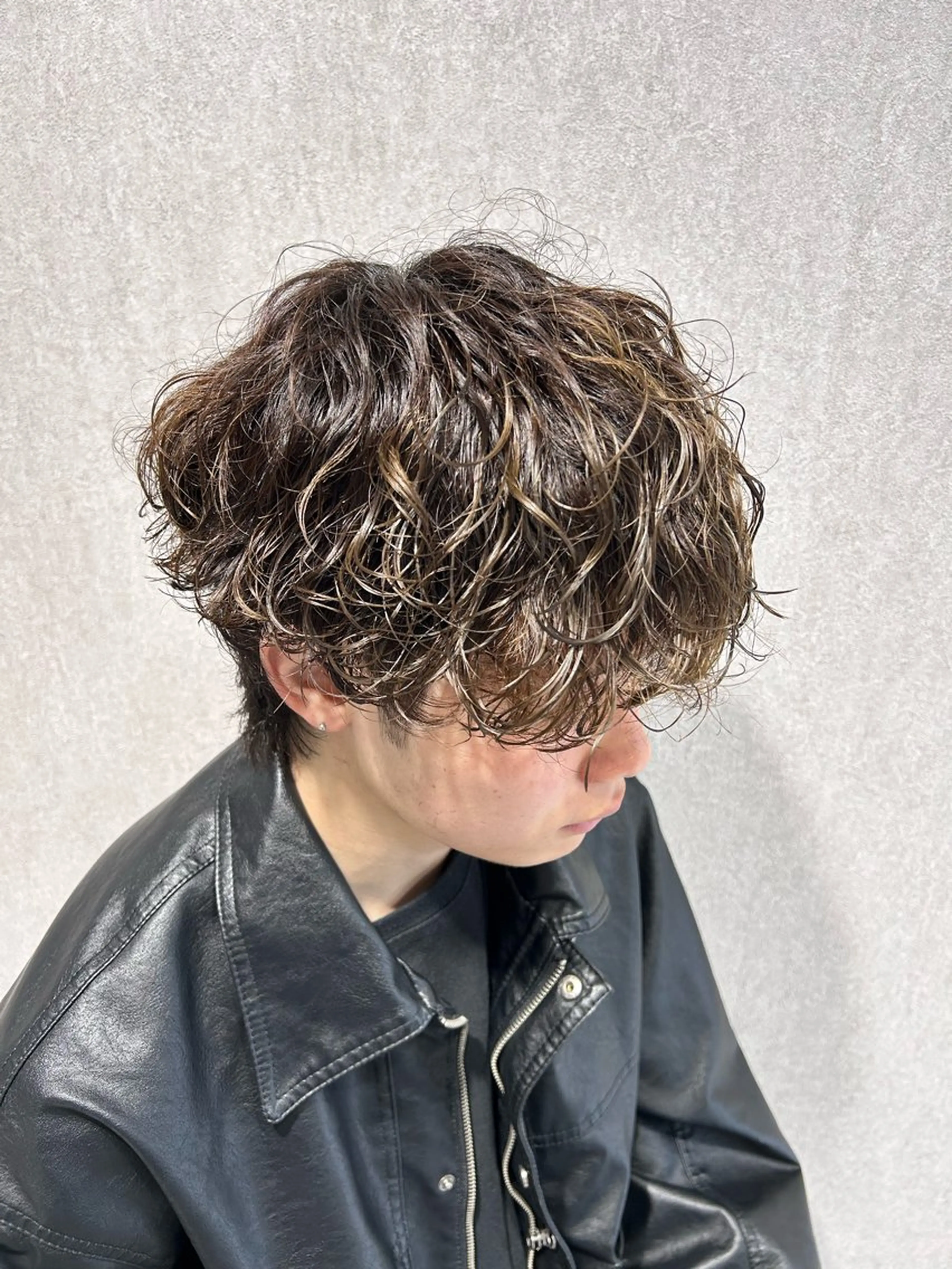 パーマ メンズ 毛流れパーマ/曲がる 縮毛矯正/原田海朱のヘアスタイル